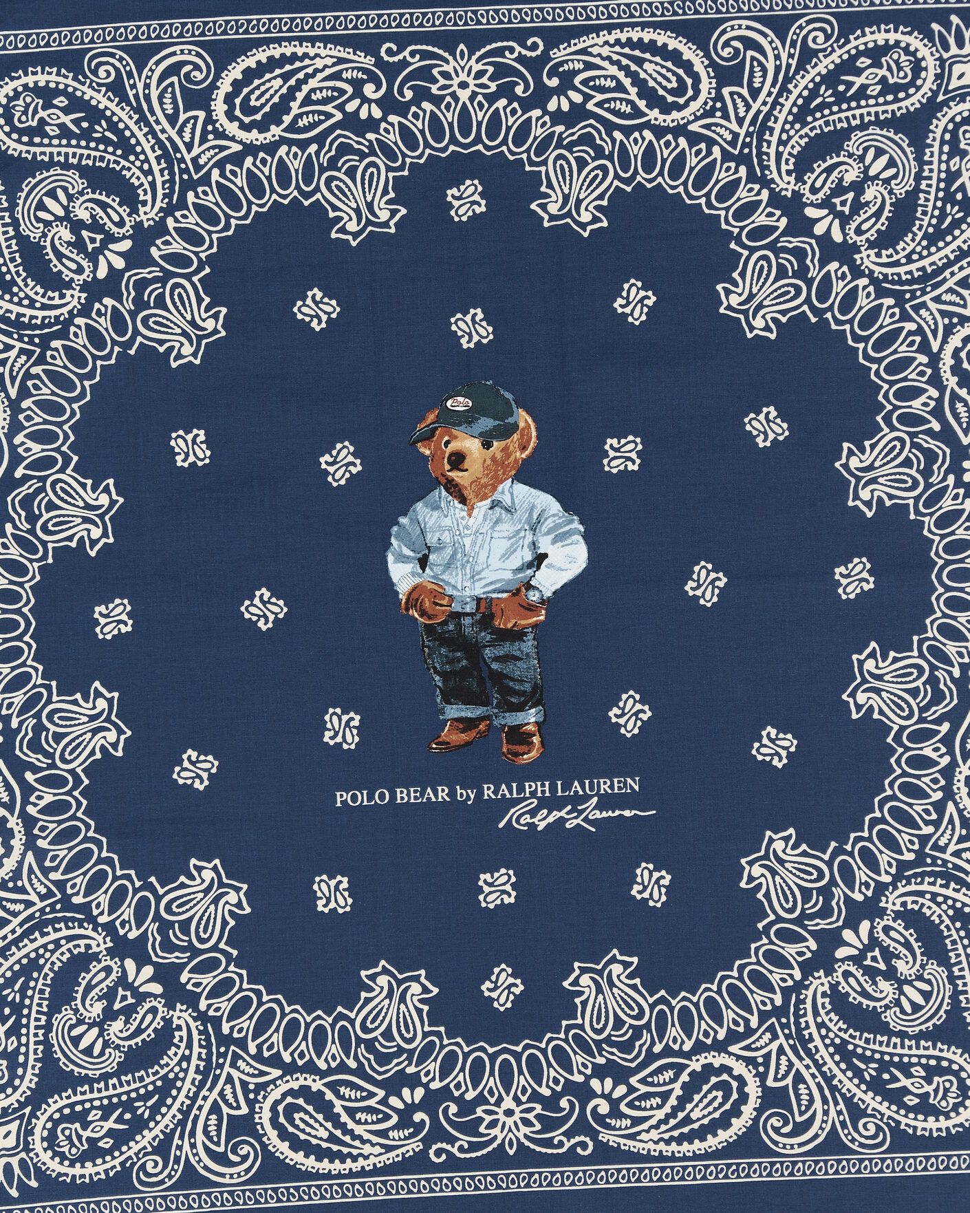 Mies | Huivit | Polo Ralph Lauren | Printed Bear Scarf Navy Multi