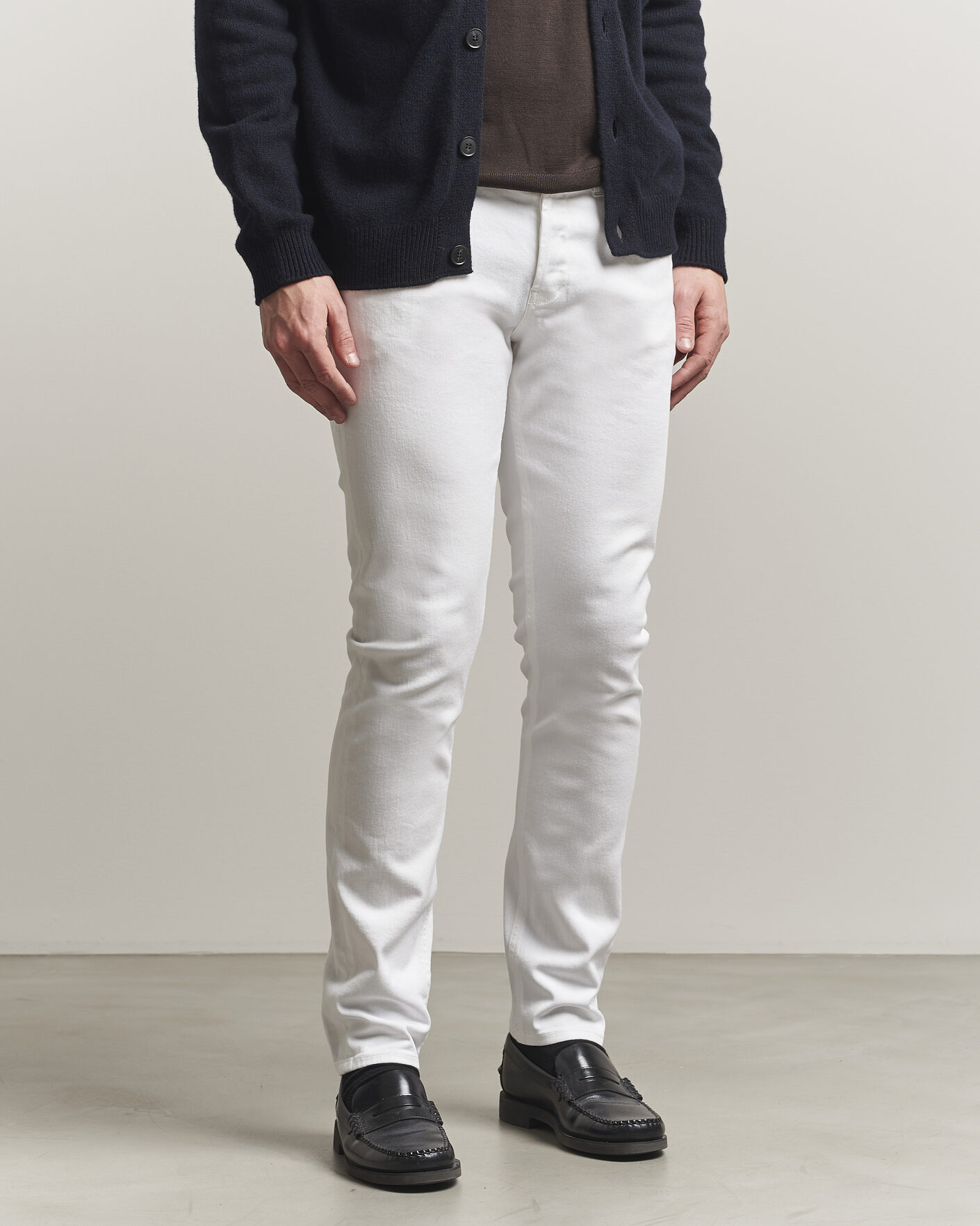 Mies | Housut | Dondup | George Bullstretch 5-Pocket Pants White