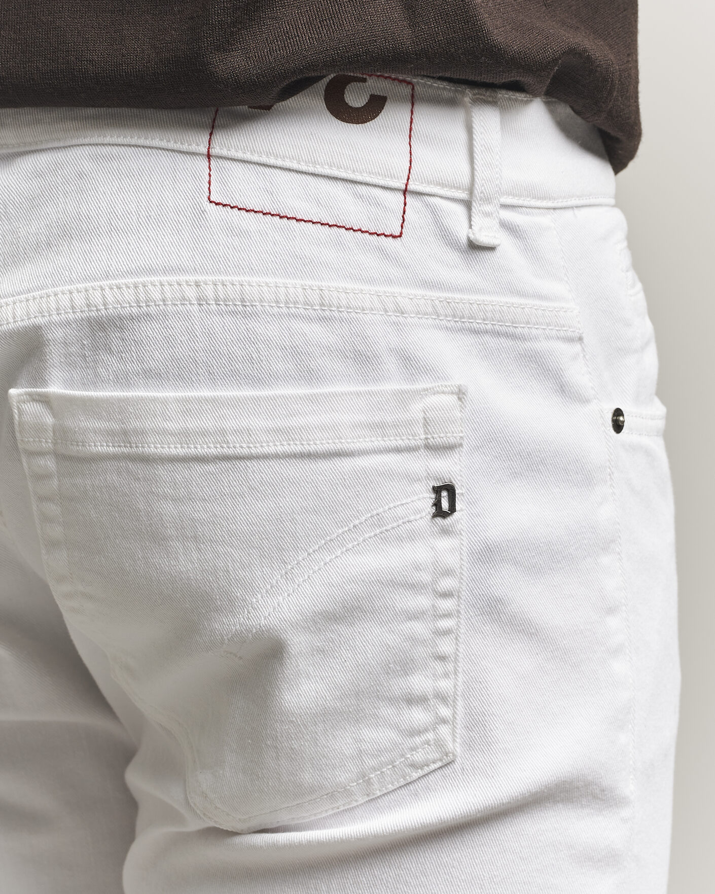 Mies | Housut | Dondup | George Bullstretch 5-Pocket Pants White