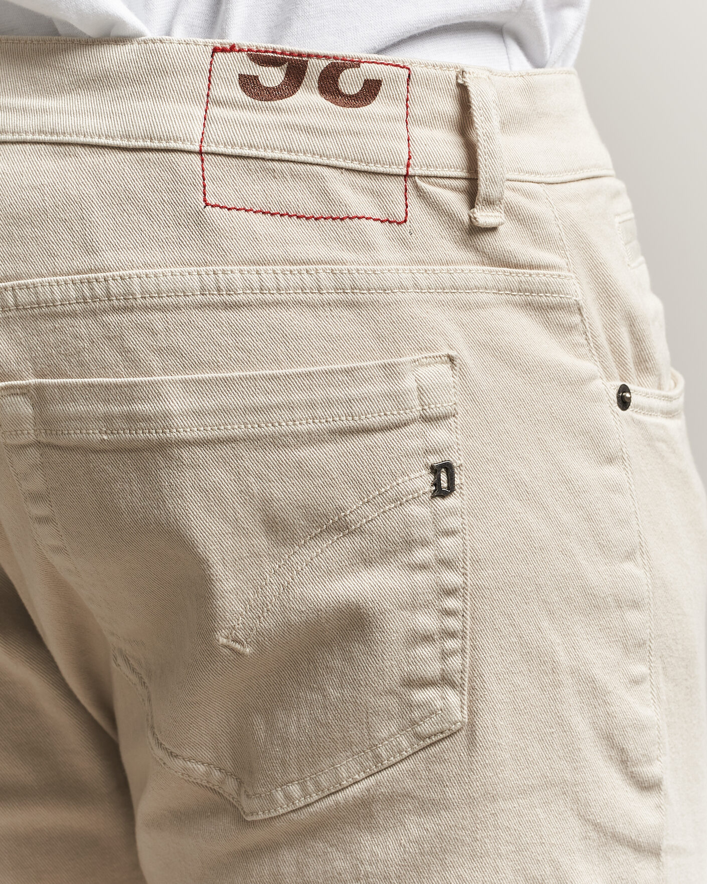 Mies | Farkut | Dondup | George Bullstretch 5-Pocket Pants Beige