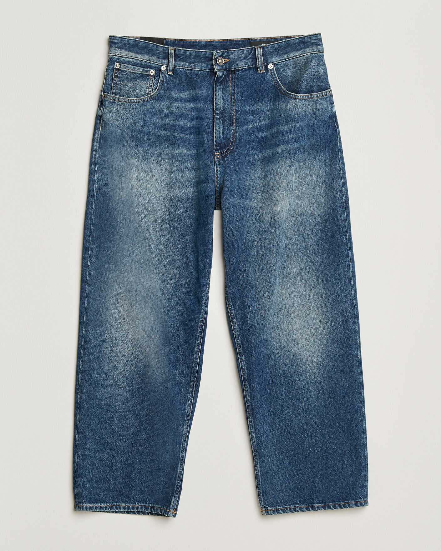 Mies | Kauluspaidat | Dondup | Anthony Loose Fit Jeans Medium Blue