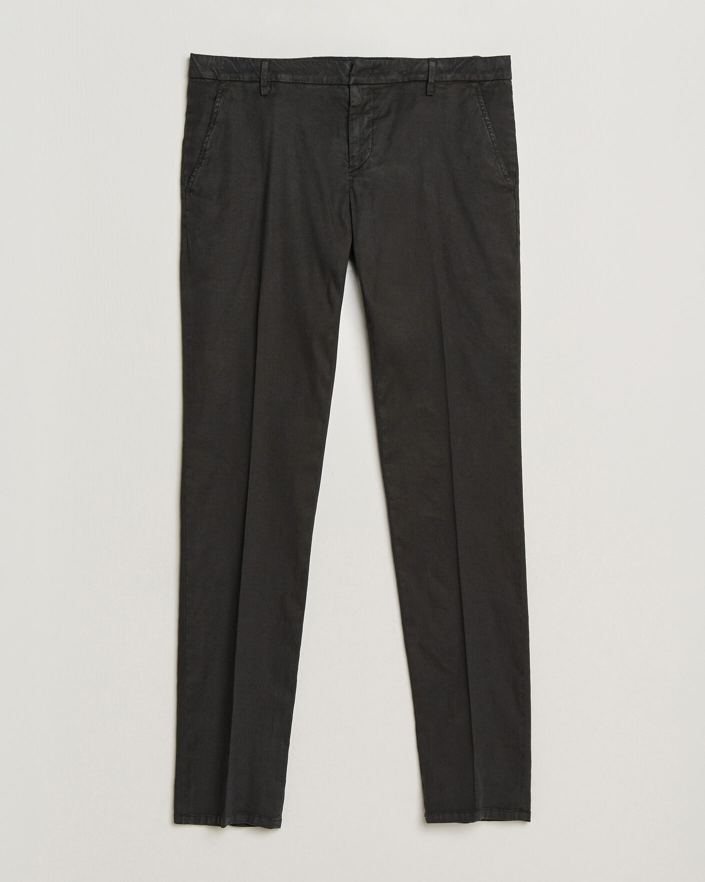 Mies | Housut | Dondup | Spiritisimo Linen Stretch Chinos Black