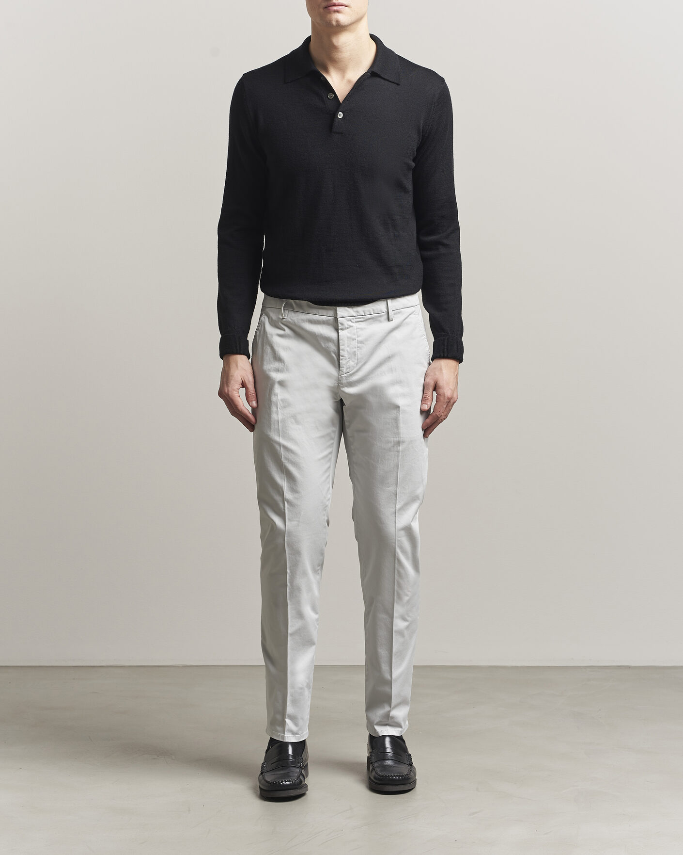 Mies | Housut | Dondup | Spiritisimo Cotton Chinos Light Grey