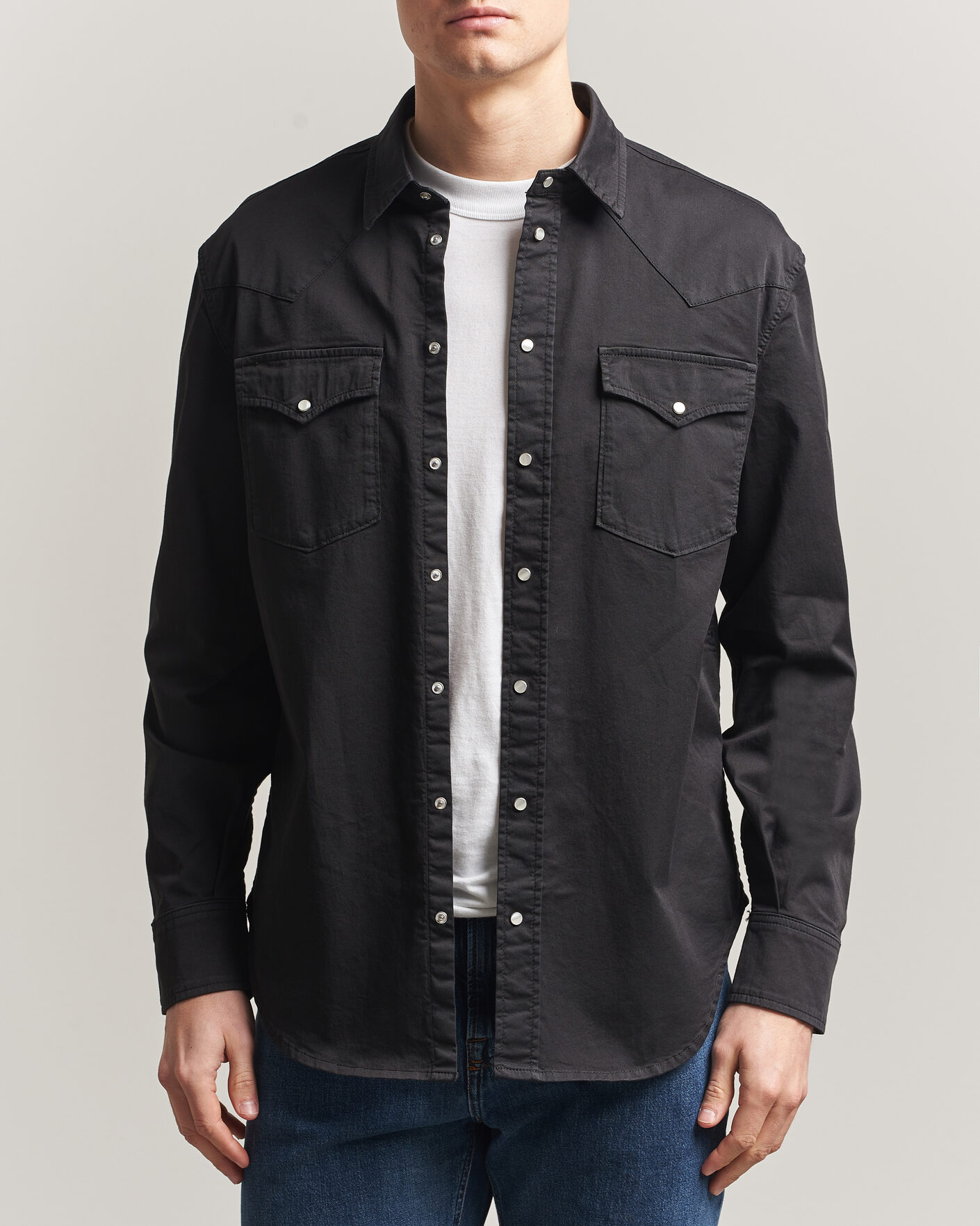 Mies | Kauluspaidat | Dondup | Regular Fit Shirt Washed Black