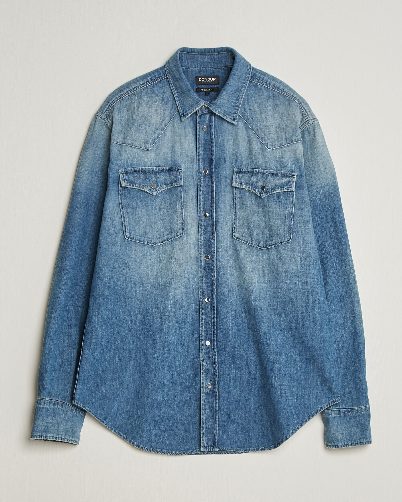 Mies | Kauluspaidat | Dondup | Regular Fit Denim Shirt Medium Blue