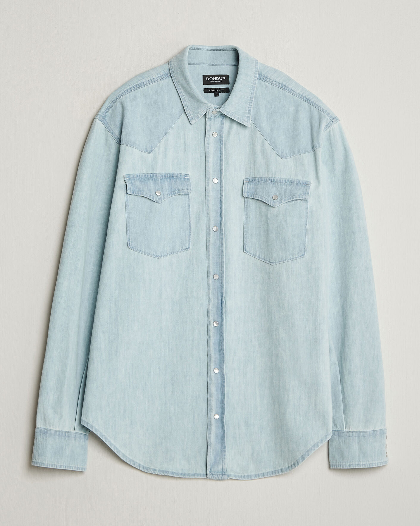 Mies | Kauluspaidat | Dondup | Regular Fit Denim Shirt Light Blue