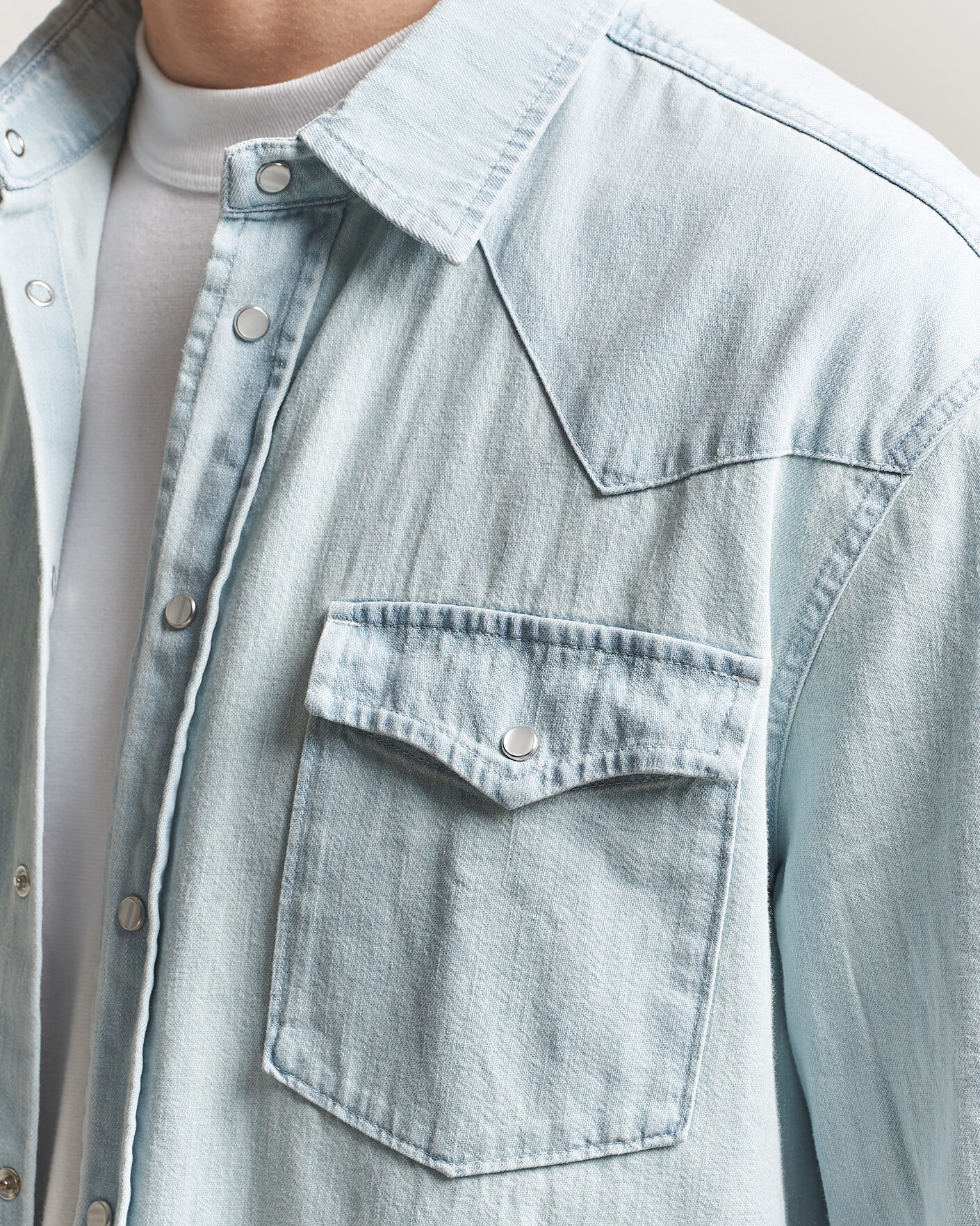Mies | Kauluspaidat | Dondup | Regular Fit Denim Shirt Light Blue