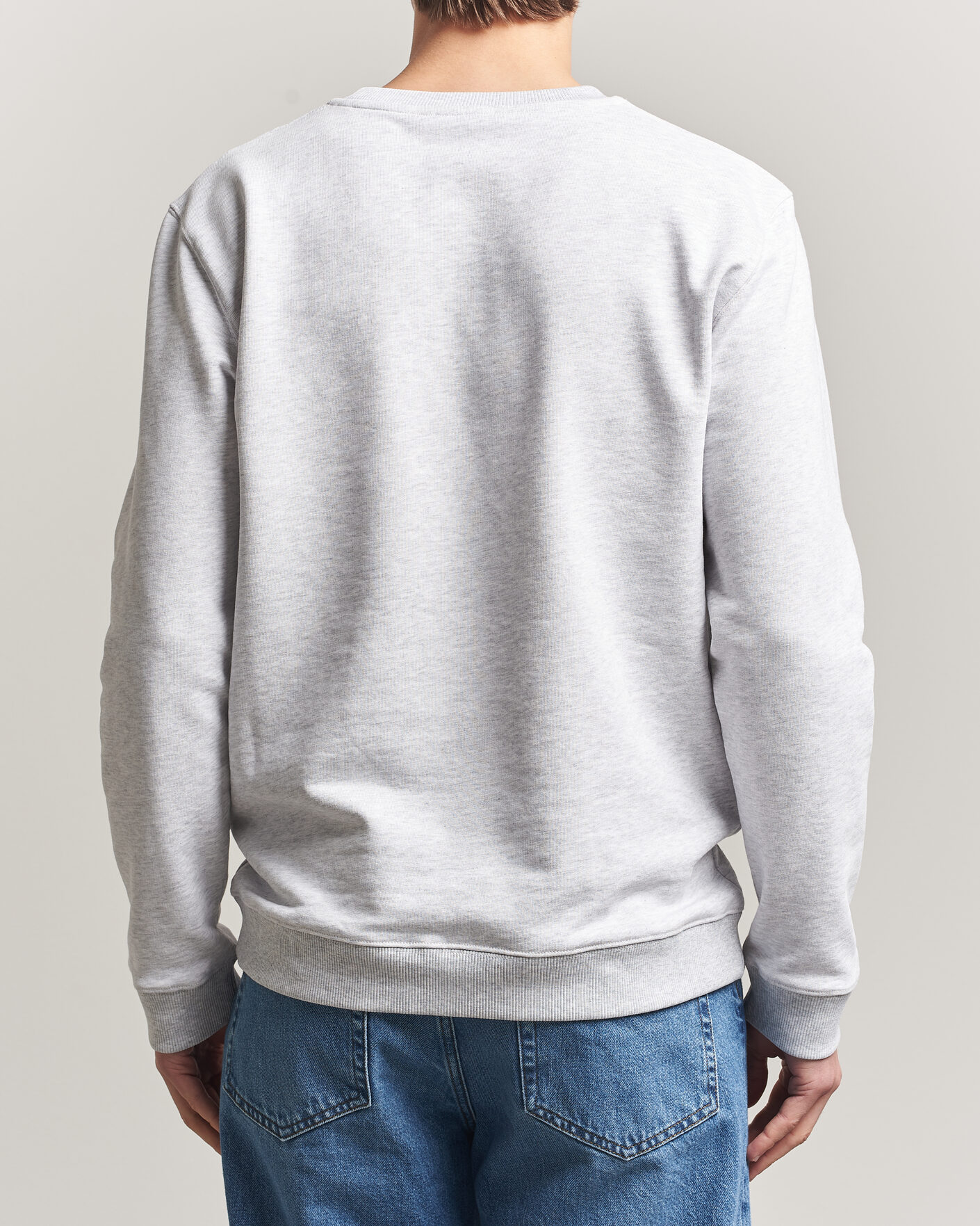 Mies | Puserot | Dondup | Logo Crew Neck Sweatshirt Light Grey Melange