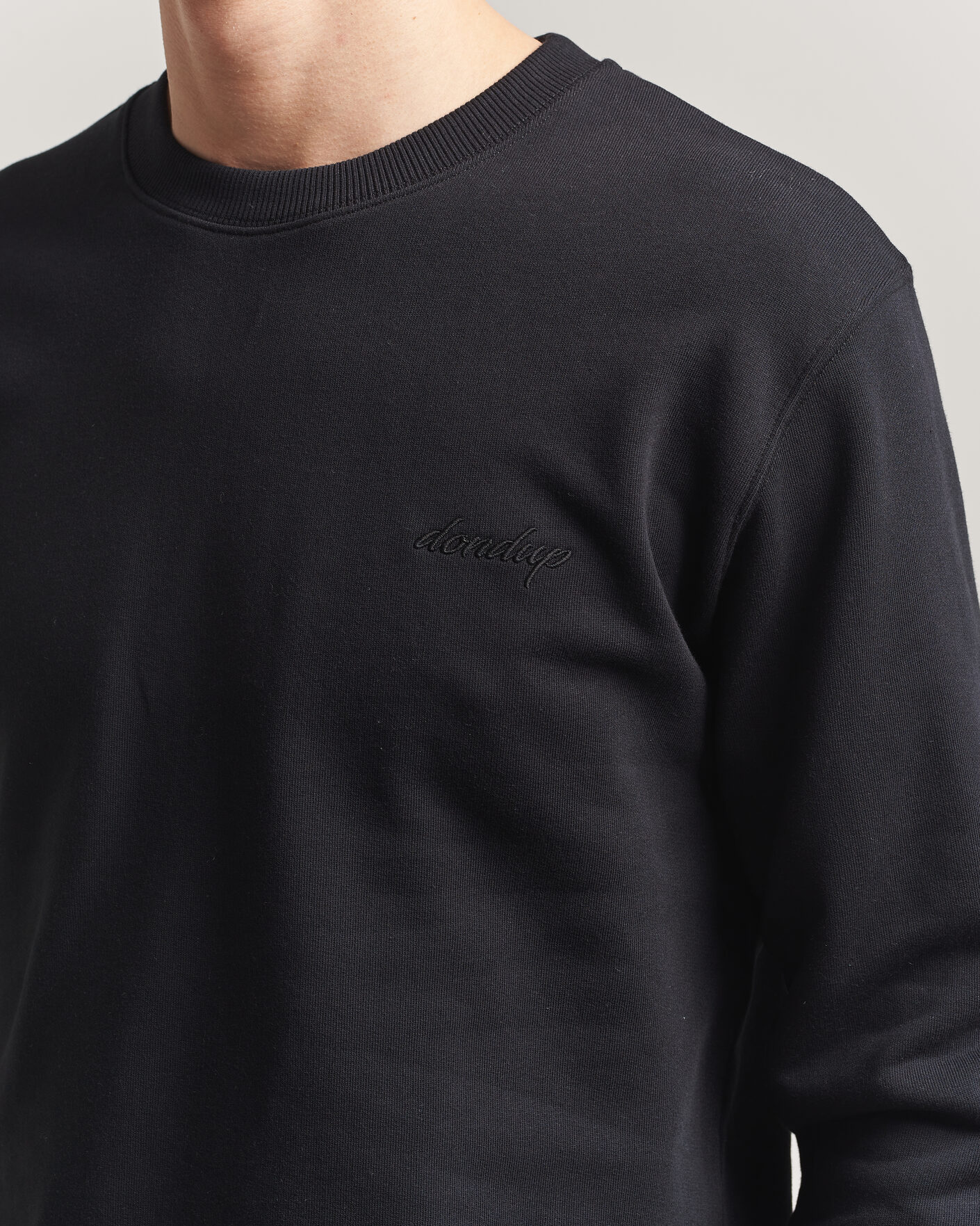 Mies | Puserot | Dondup | Logo Crew Neck Sweatshirt Black