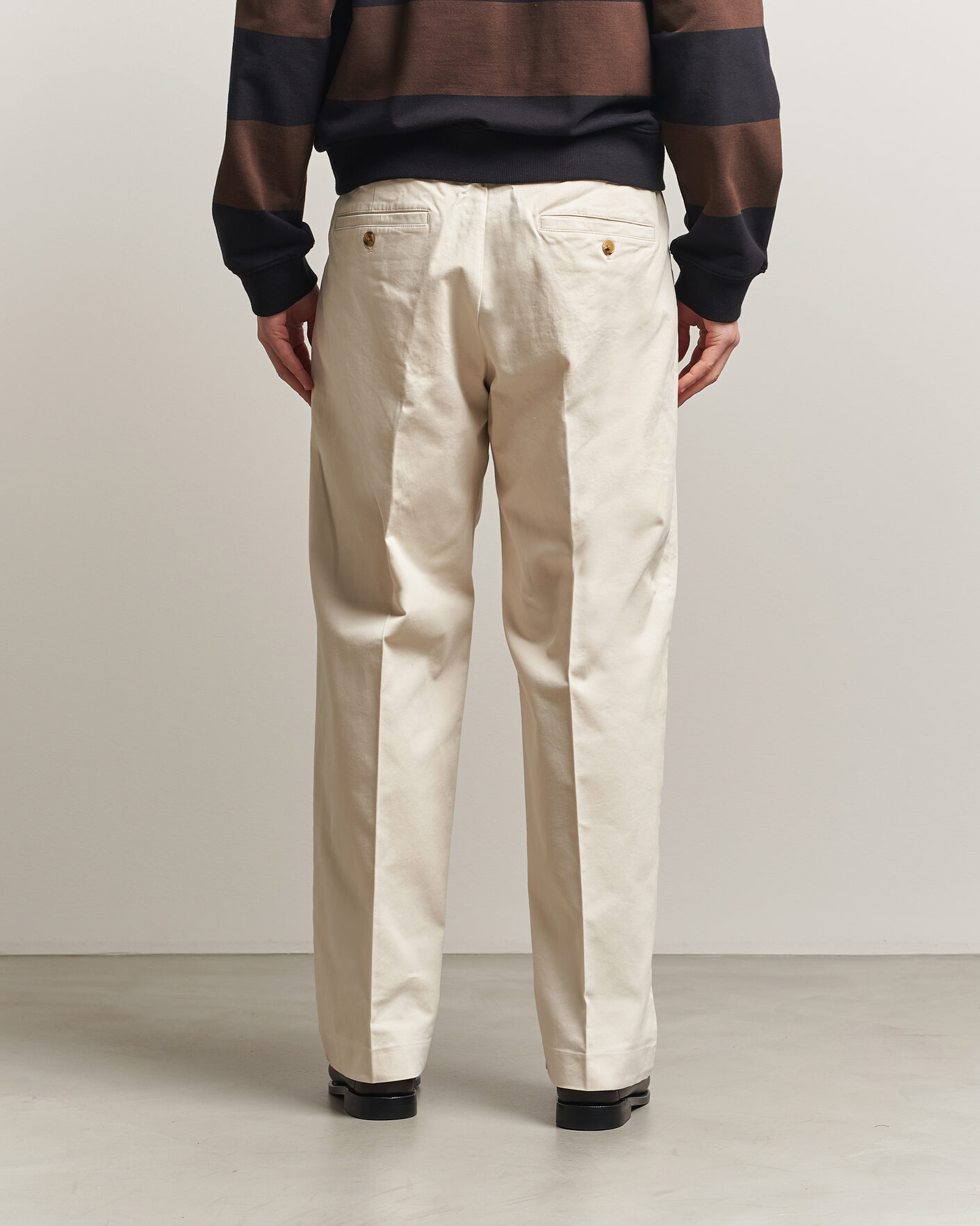 Mies | Housut | NN07 | Kay Cotton Pleated Trousers Ivory