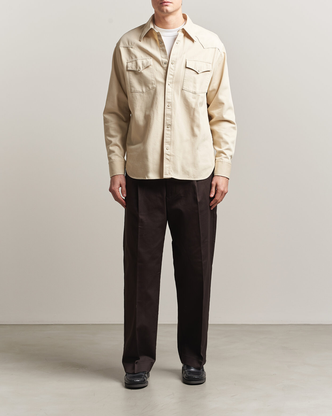 Mies | Housut | NN07 | Kay Cotton Pleated Trousers Deep Truffle