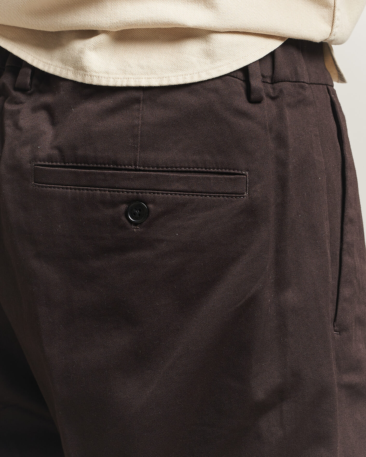 Mies | Housut | NN07 | Kay Cotton Pleated Trousers Deep Truffle