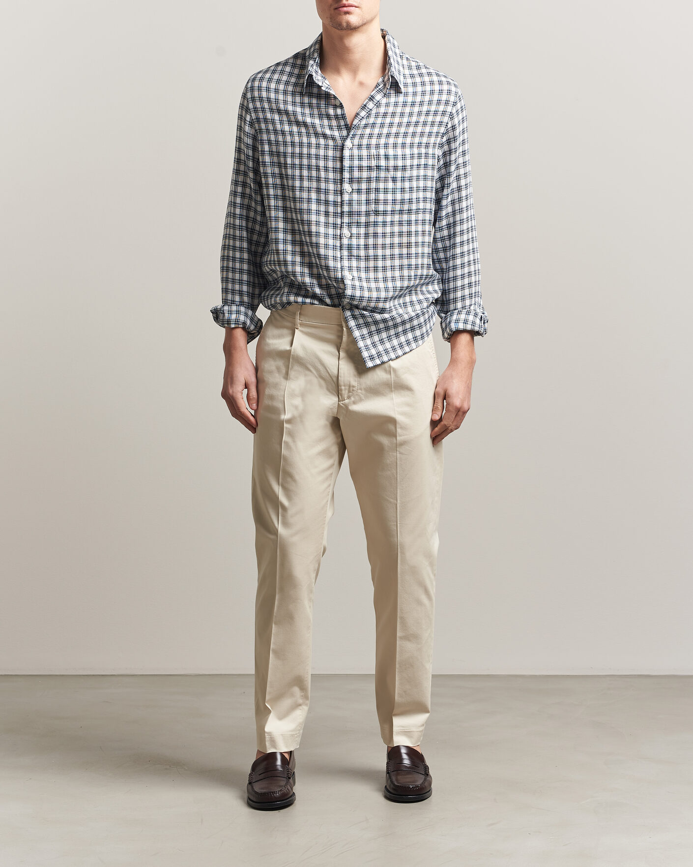 Mies | Housut | NN07 | Bill Pleated Trousers Ivory
