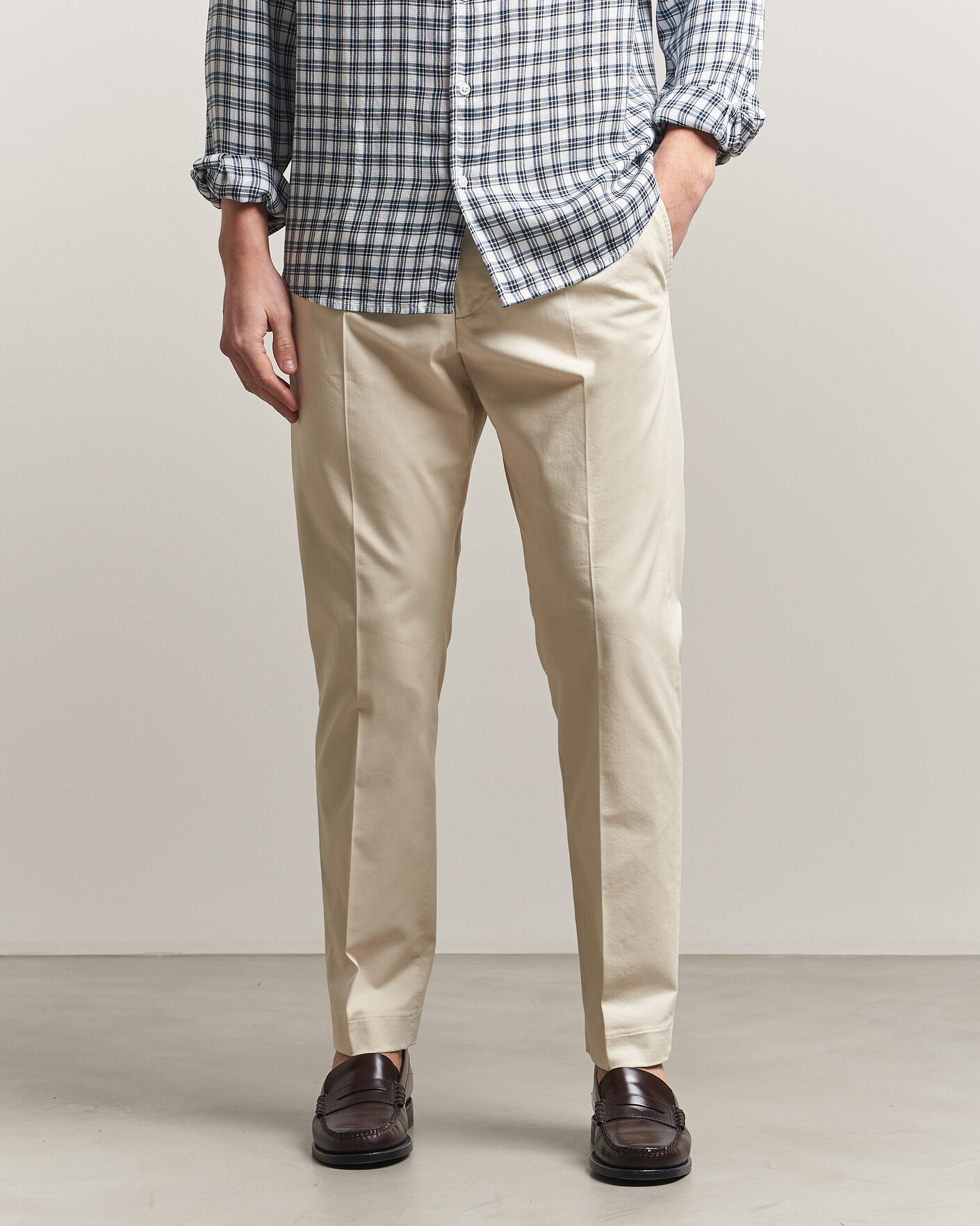 Mies | Housut | NN07 | Bill Pleated Trousers Ivory