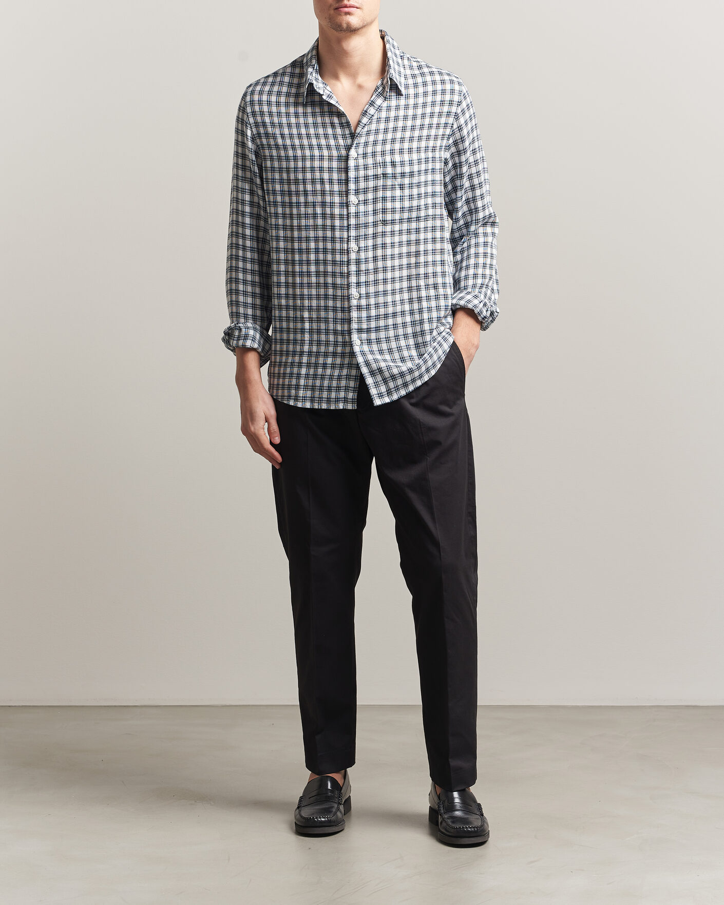 Mies | Housut | NN07 | Bill Pleated Trousers Black