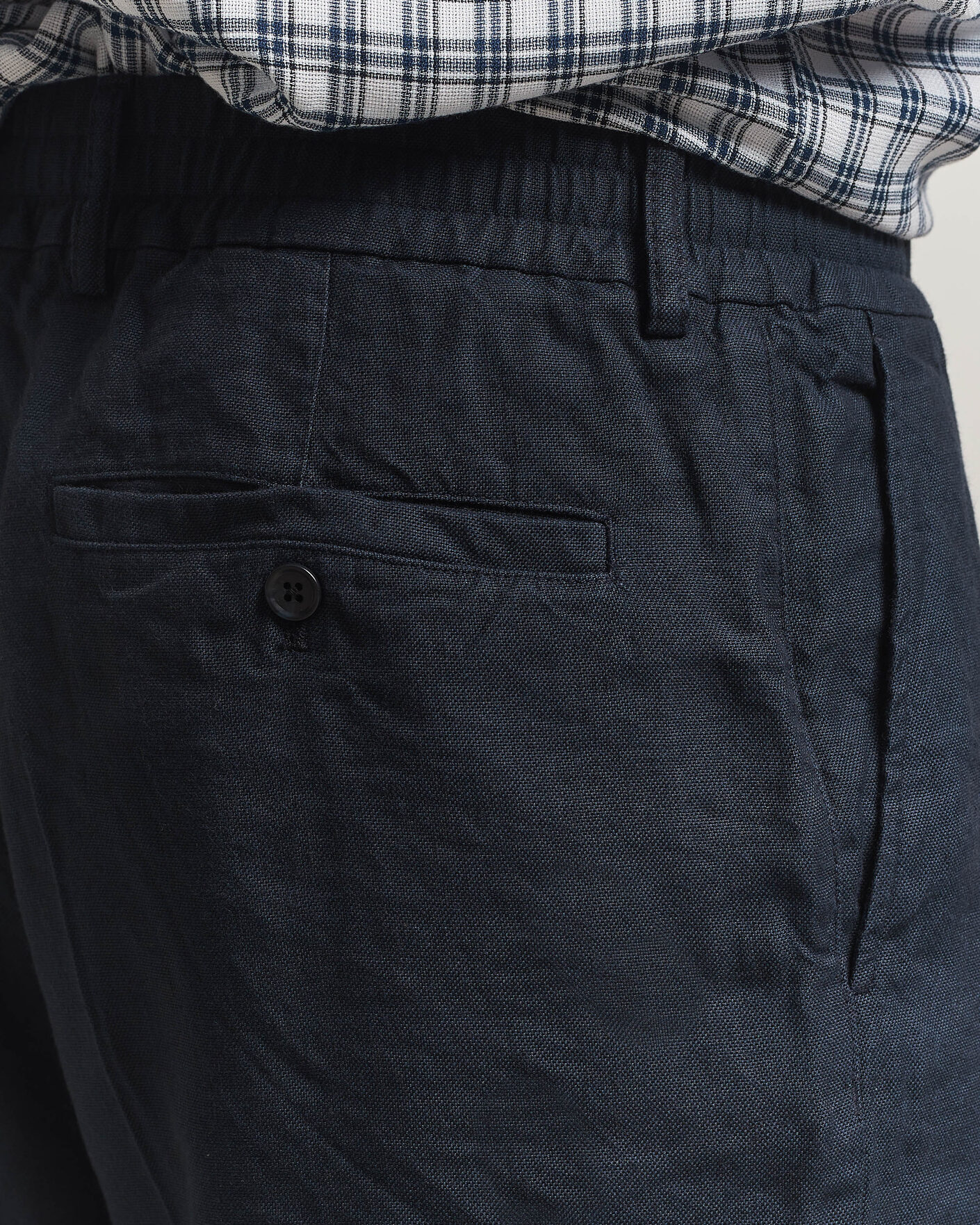 Mies | Shortsit | NN07 | Billie Linen/Viscose Drawstring Shorts Deep Navy