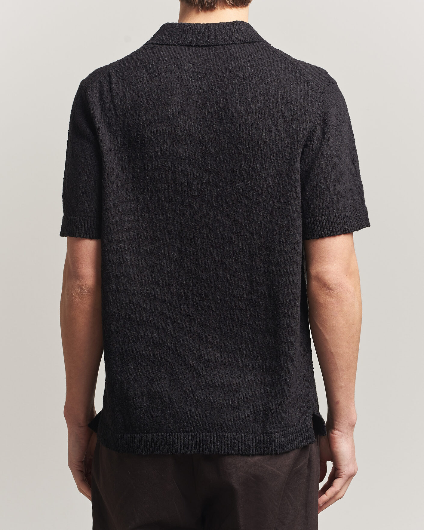 Mies | Pikeet | NN07 | Randy Knitted Polo Black