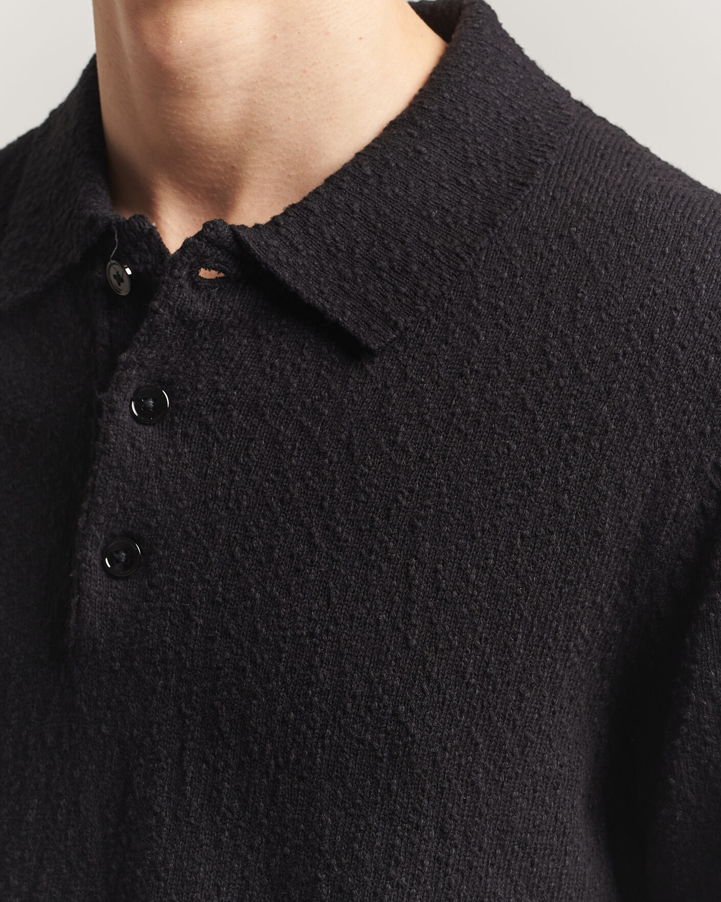 Mies | Pikeet | NN07 | Randy Knitted Polo Black