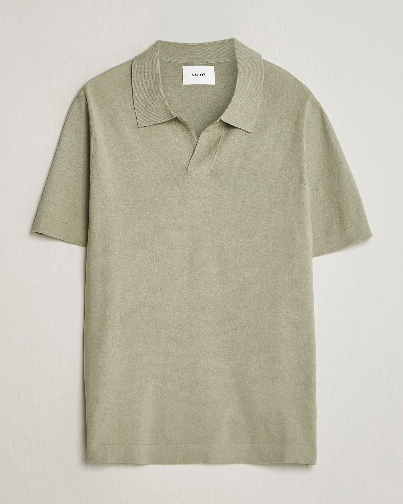 Mies | Pikeet | NN07 | Ryan Cotton/Linen Polo Sage Green