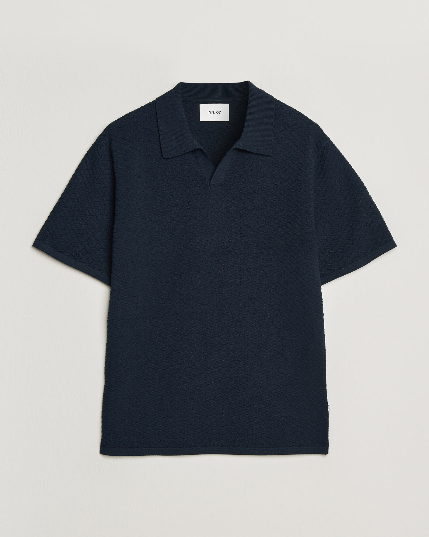 Mies | Pikeet | NN07 | Paul Structured Knitted Polo Navy Blue