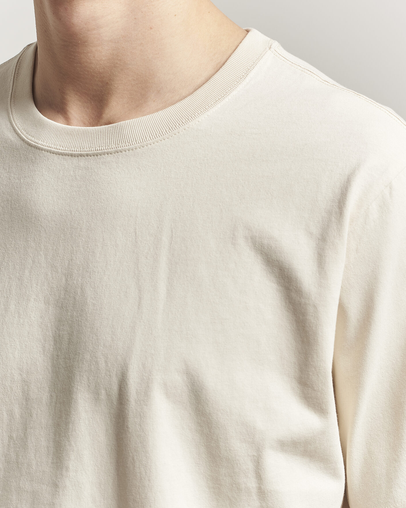 Mies | T-paidat | NN07 | Jett Washed Printed Crew Neck T-Shirt Ivory