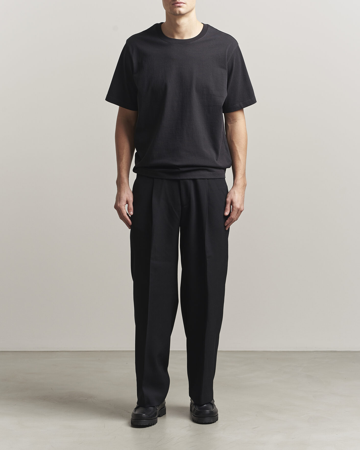 Mies | T-paidat | NN07 | Jett Washed Printed Crew Neck T-Shirt Black