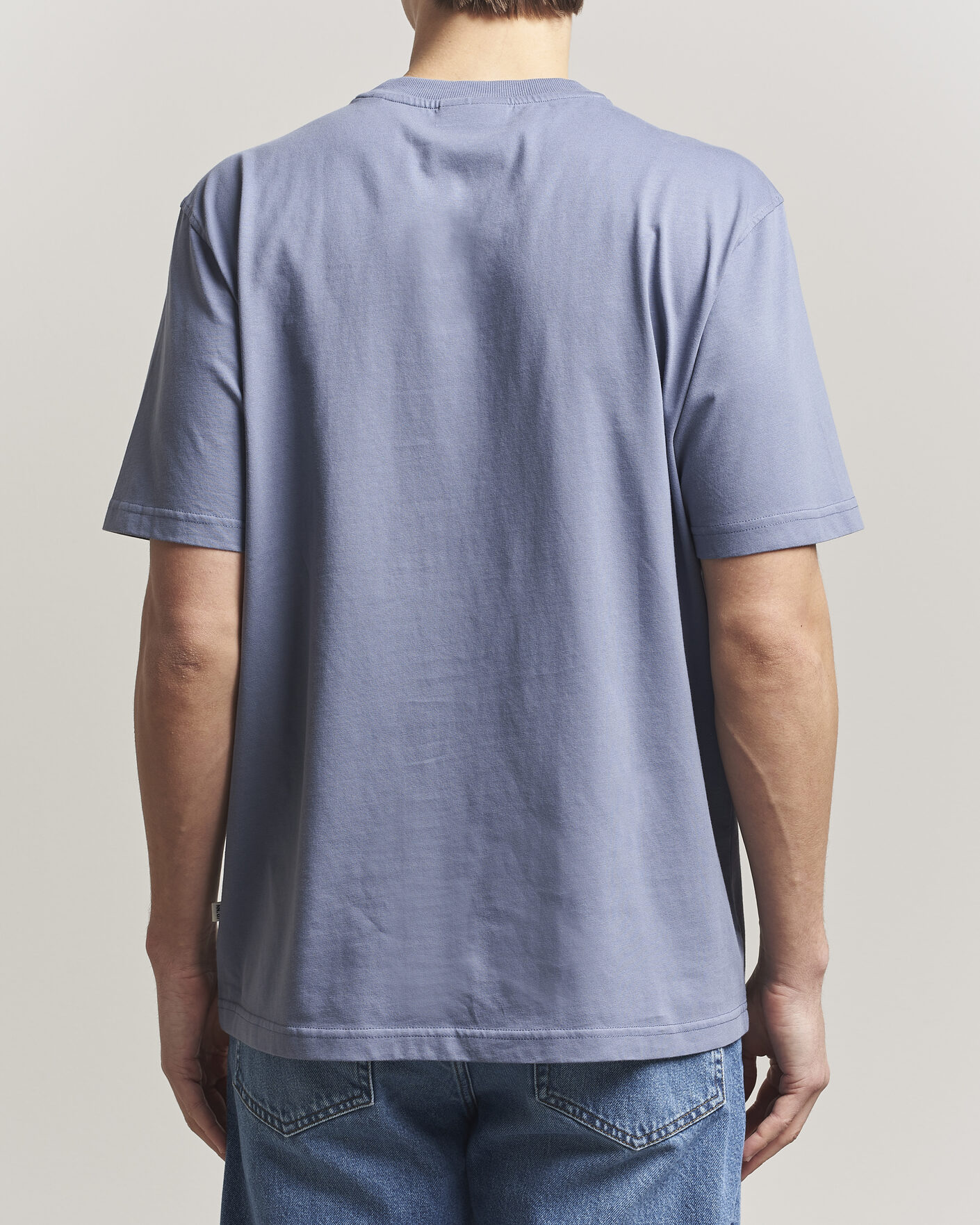 Mies | T-paidat | NN07 | Adam Pima Crew Neck T-Shirt Stone Blue