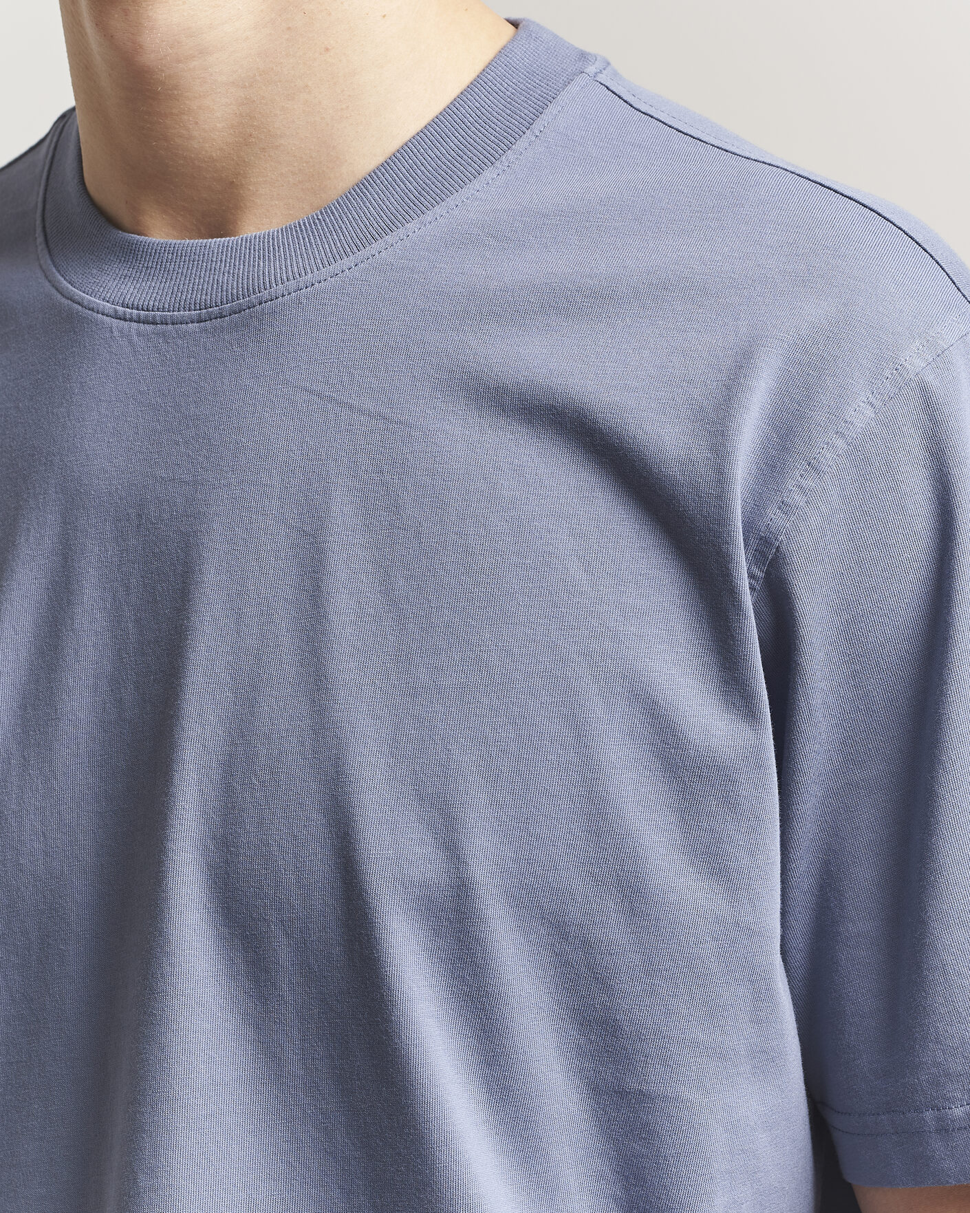 Mies | T-paidat | NN07 | Adam Pima Crew Neck T-Shirt Stone Blue