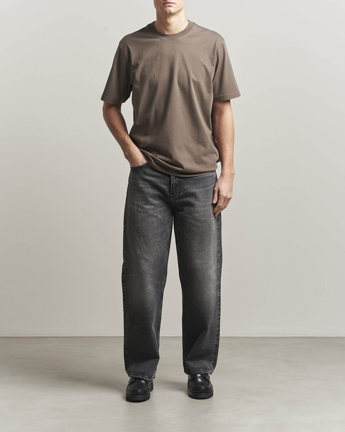 Mies | T-paidat | NN07 | Adam Pima Crew Neck T-Shirt Mable Husk