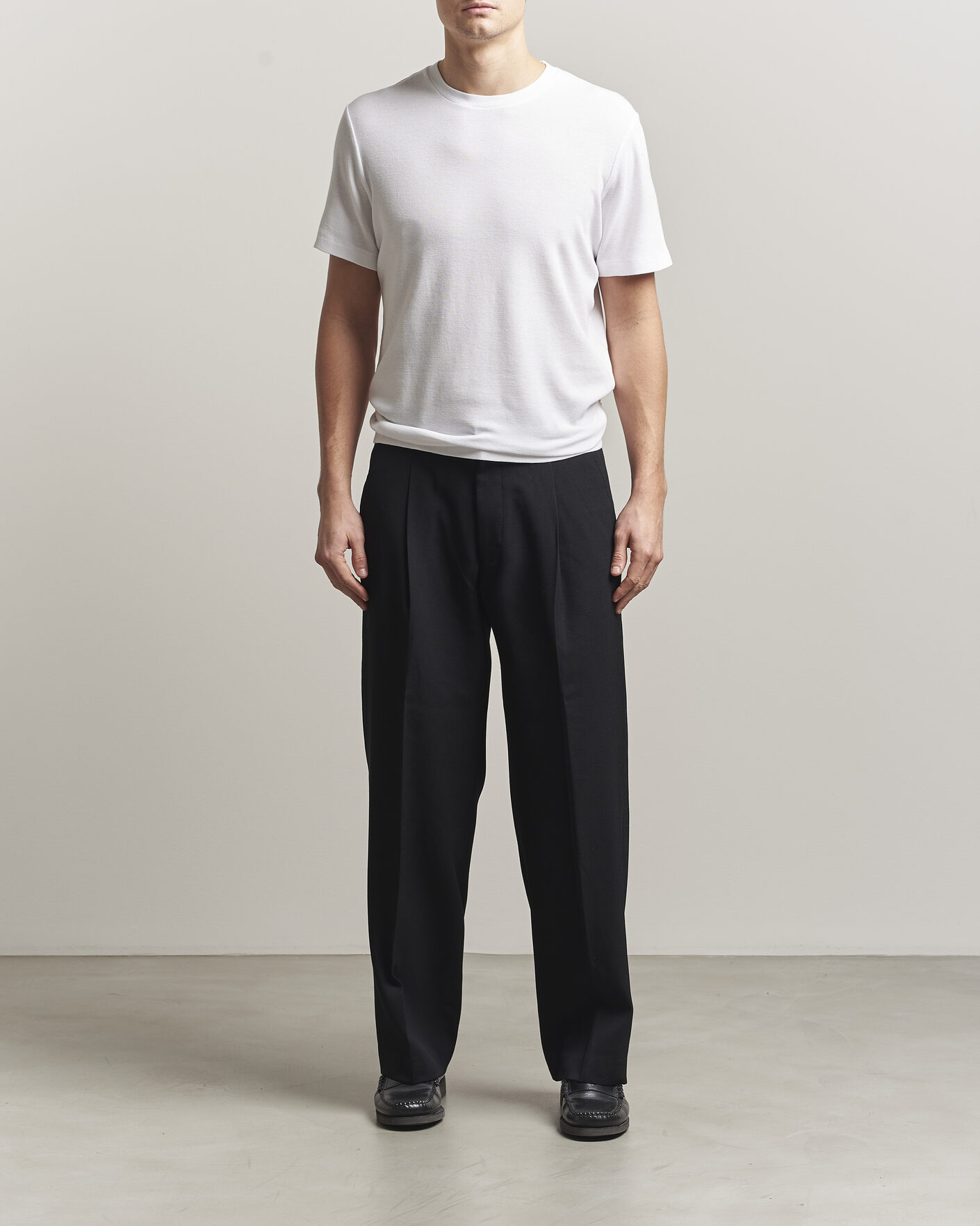 Mies | T-paidat | NN07 | Clive Crew Neck T-Shirt White