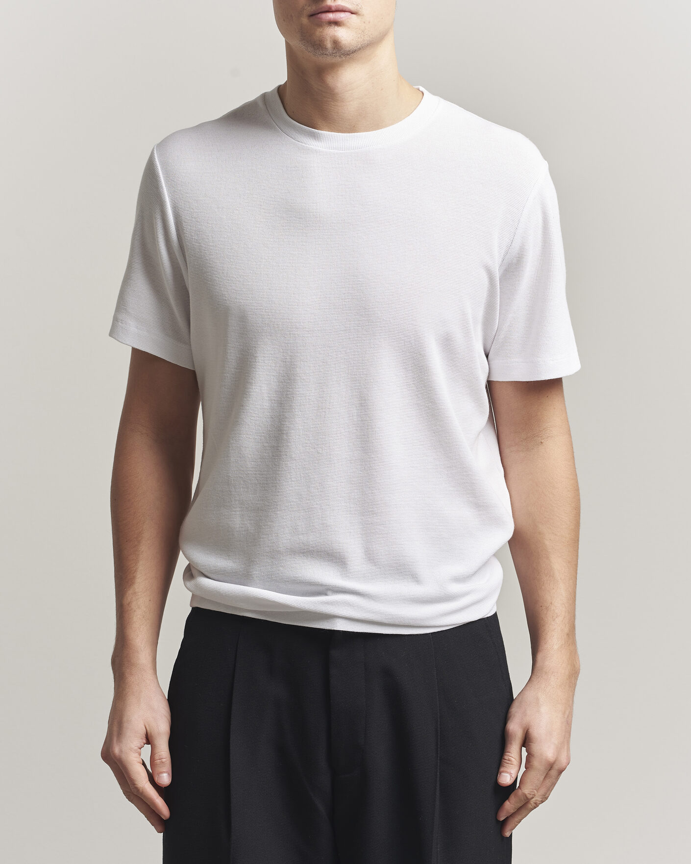 Mies | T-paidat | NN07 | Clive Crew Neck T-Shirt White