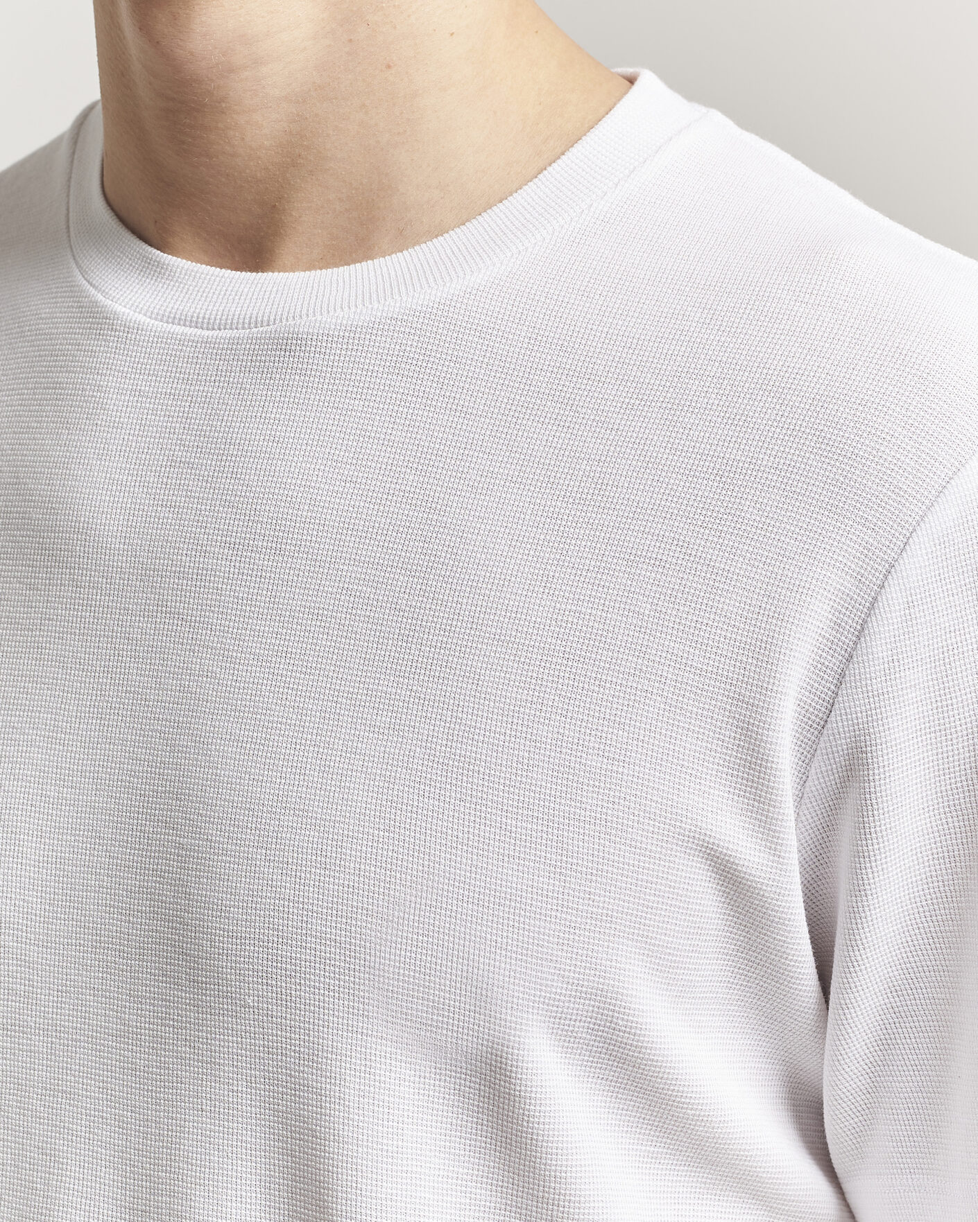 Mies | T-paidat | NN07 | Clive Crew Neck T-Shirt White