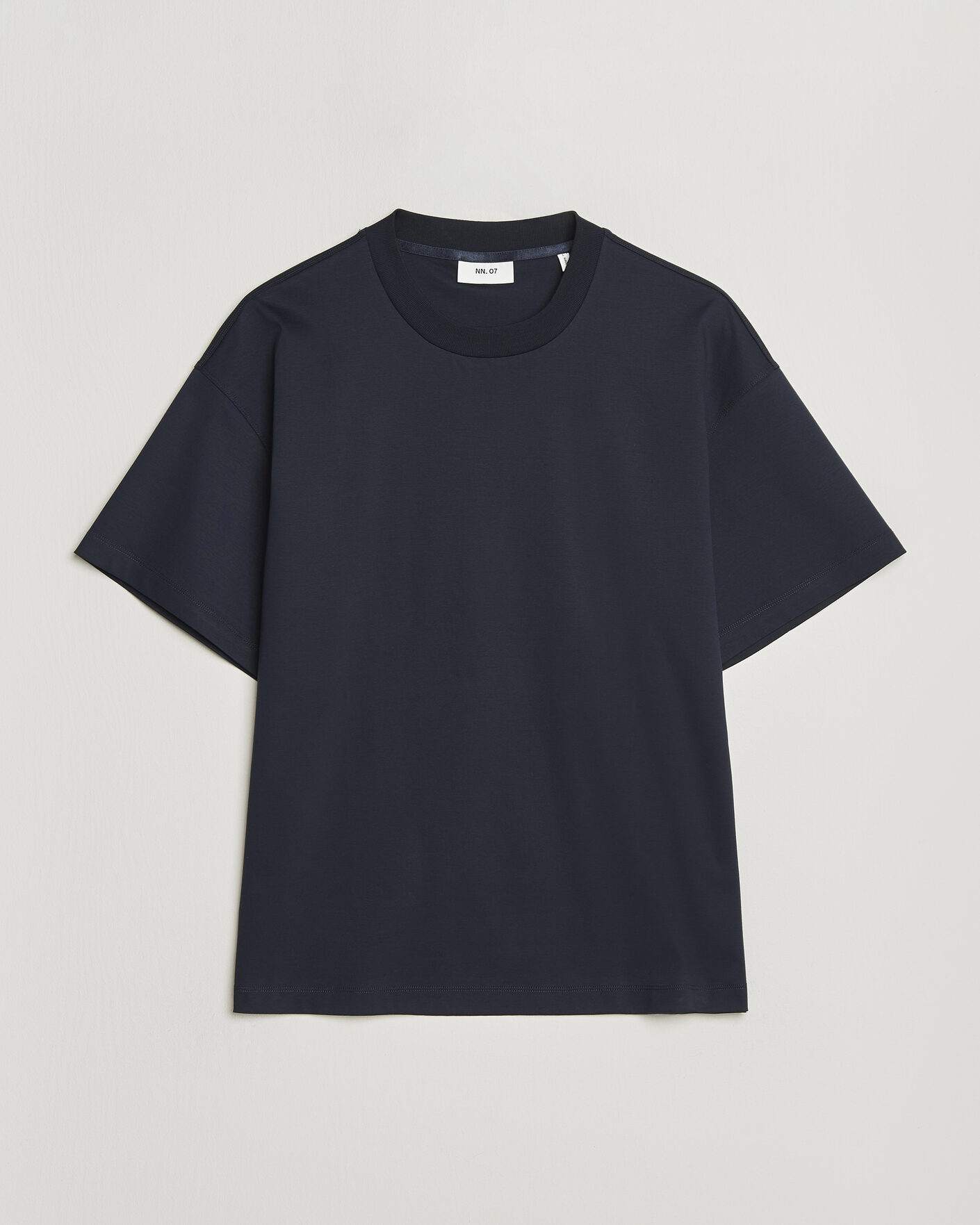 Mies | T-paidat | NN07 | Lionel Mercerized Crew Neck T-Shirt Navy Blue