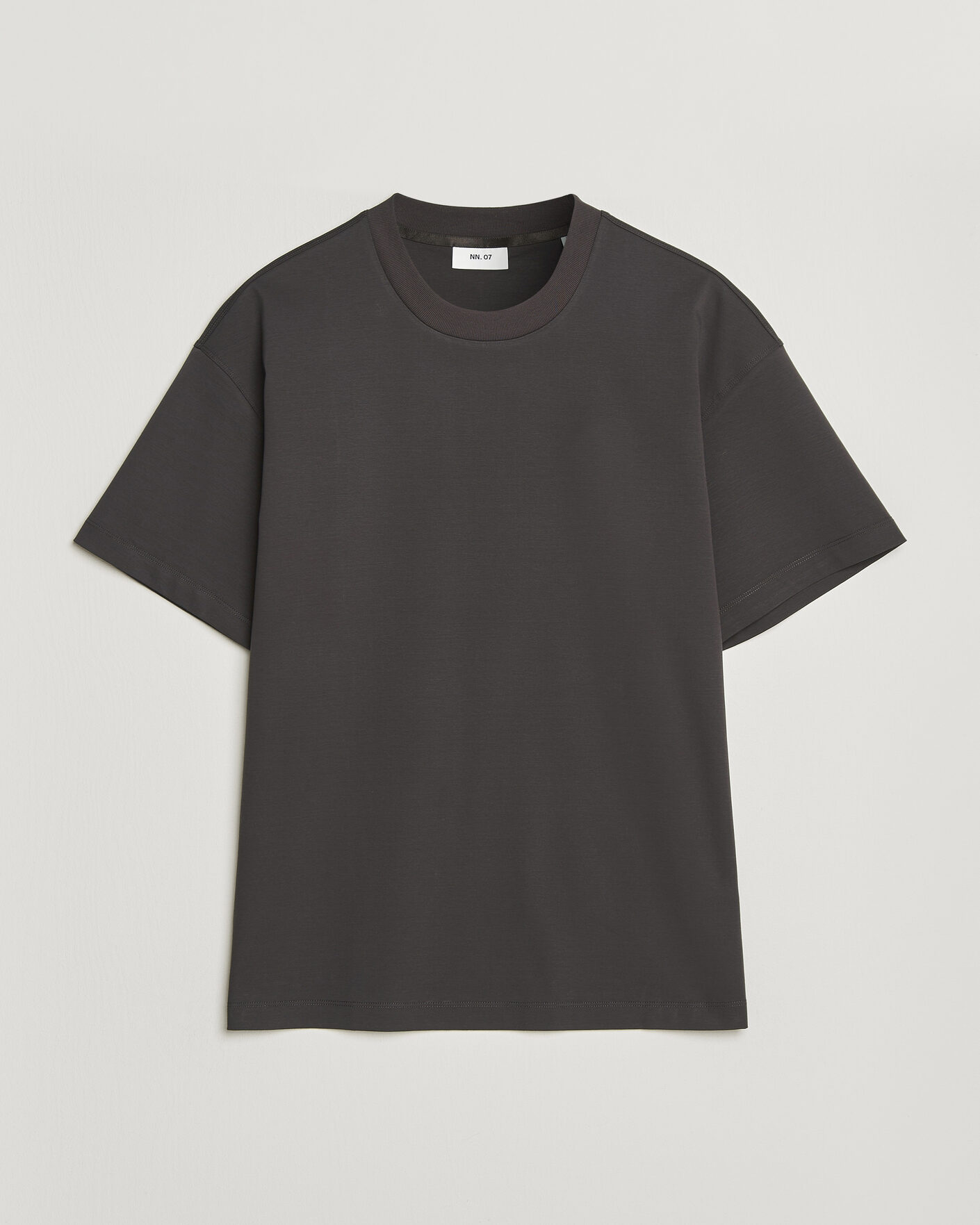 Mies | T-paidat | NN07 | Lionel Mercerized Crew Neck T-Shirt Deep Truffle
