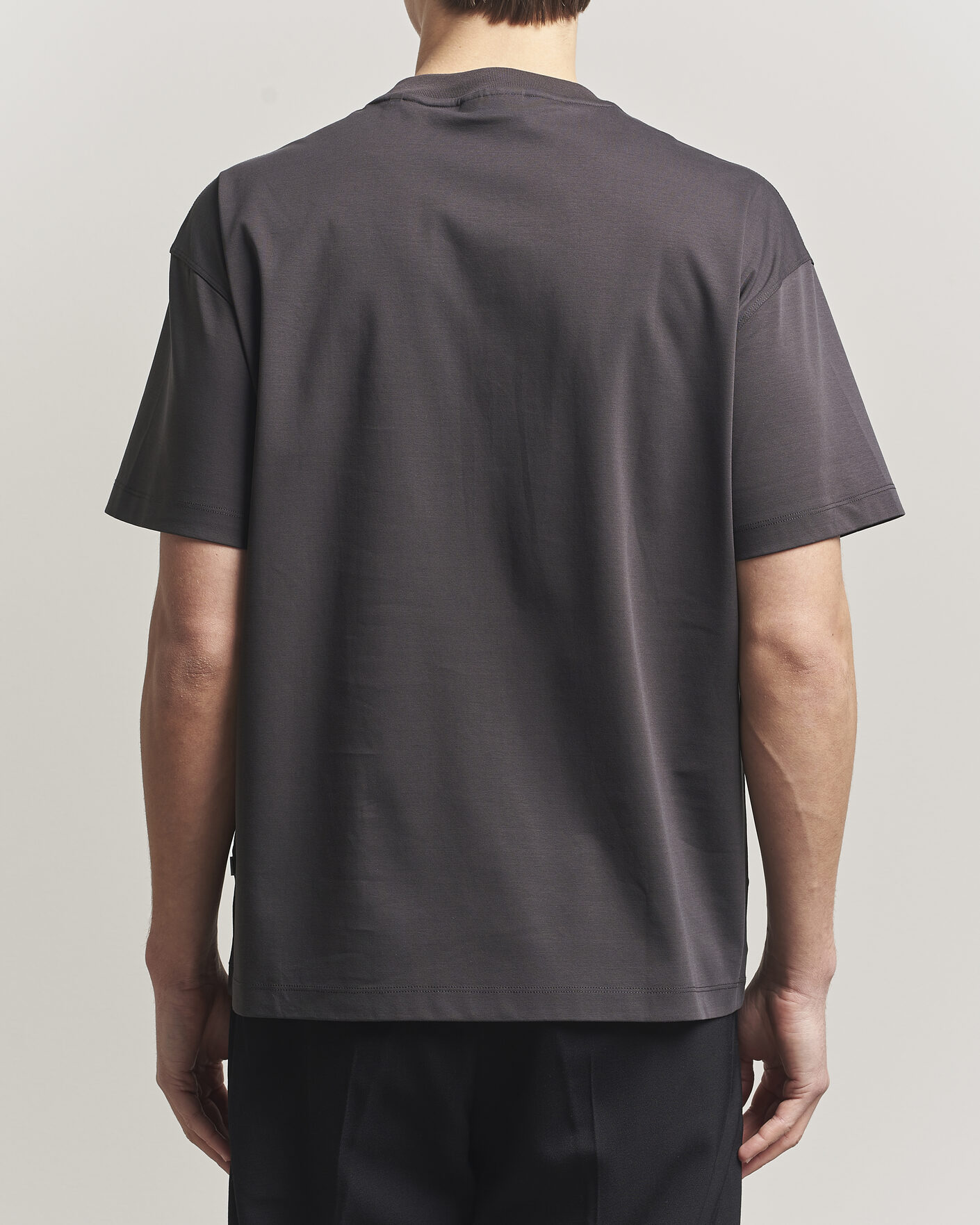 Mies | T-paidat | NN07 | Lionel Mercerized Crew Neck T-Shirt Deep Truffle