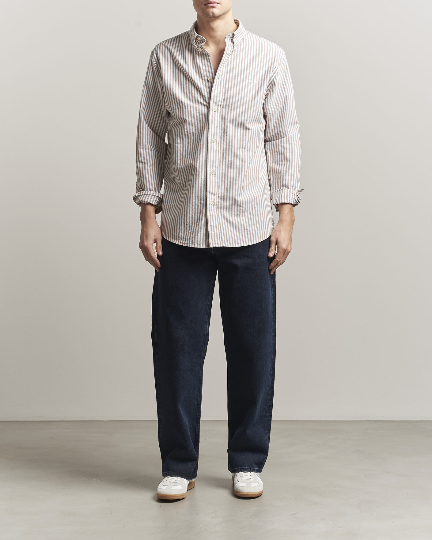 Mies | Kauluspaidat | NN07 | Colby Oxford Shirt Terracotta/White