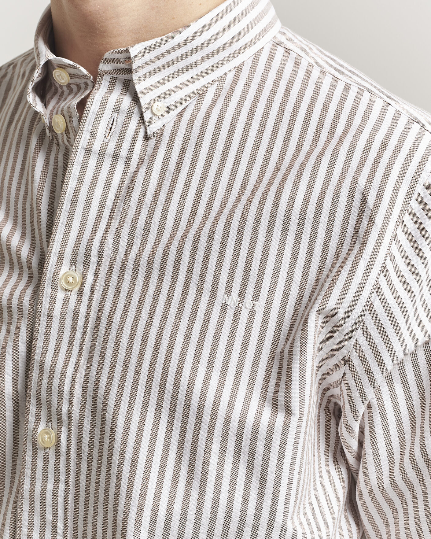 Mies | Kauluspaidat | NN07 | Colby Oxford Shirt Terracotta/White