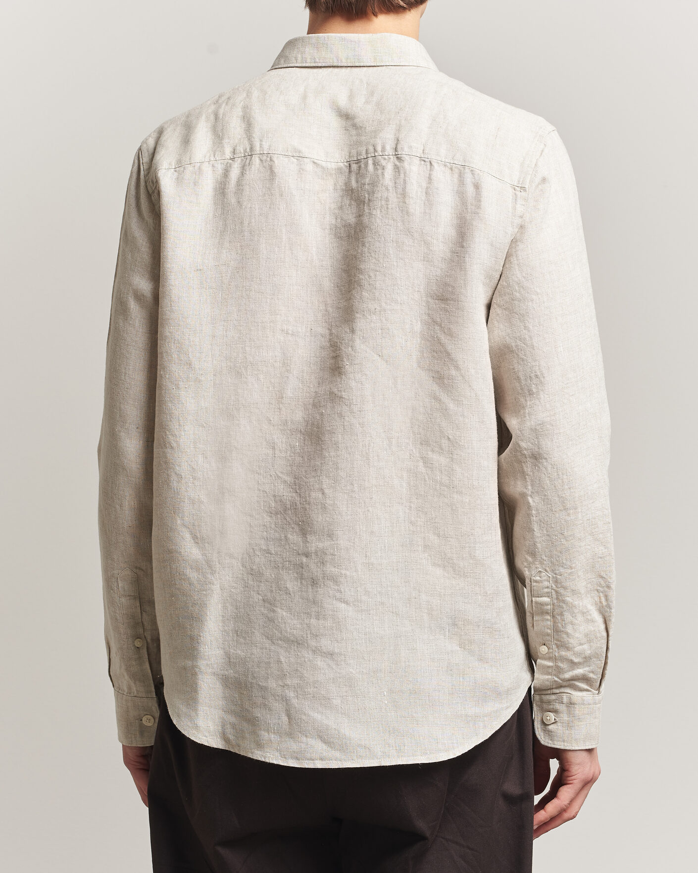 Mies | Kauluspaidat | NN07 | Enzo Linen Shirt Oat