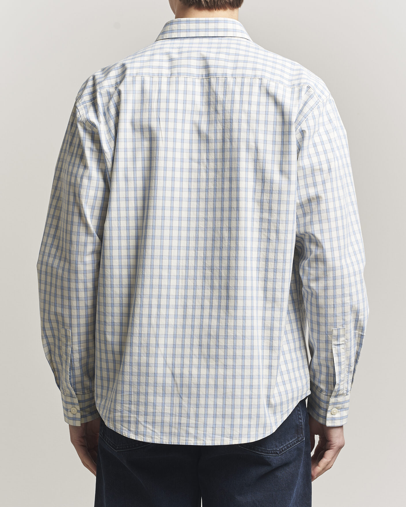 Mies | Kauluspaidat | NN07 | Deon Brushed Cotton Shirt Ecru Check