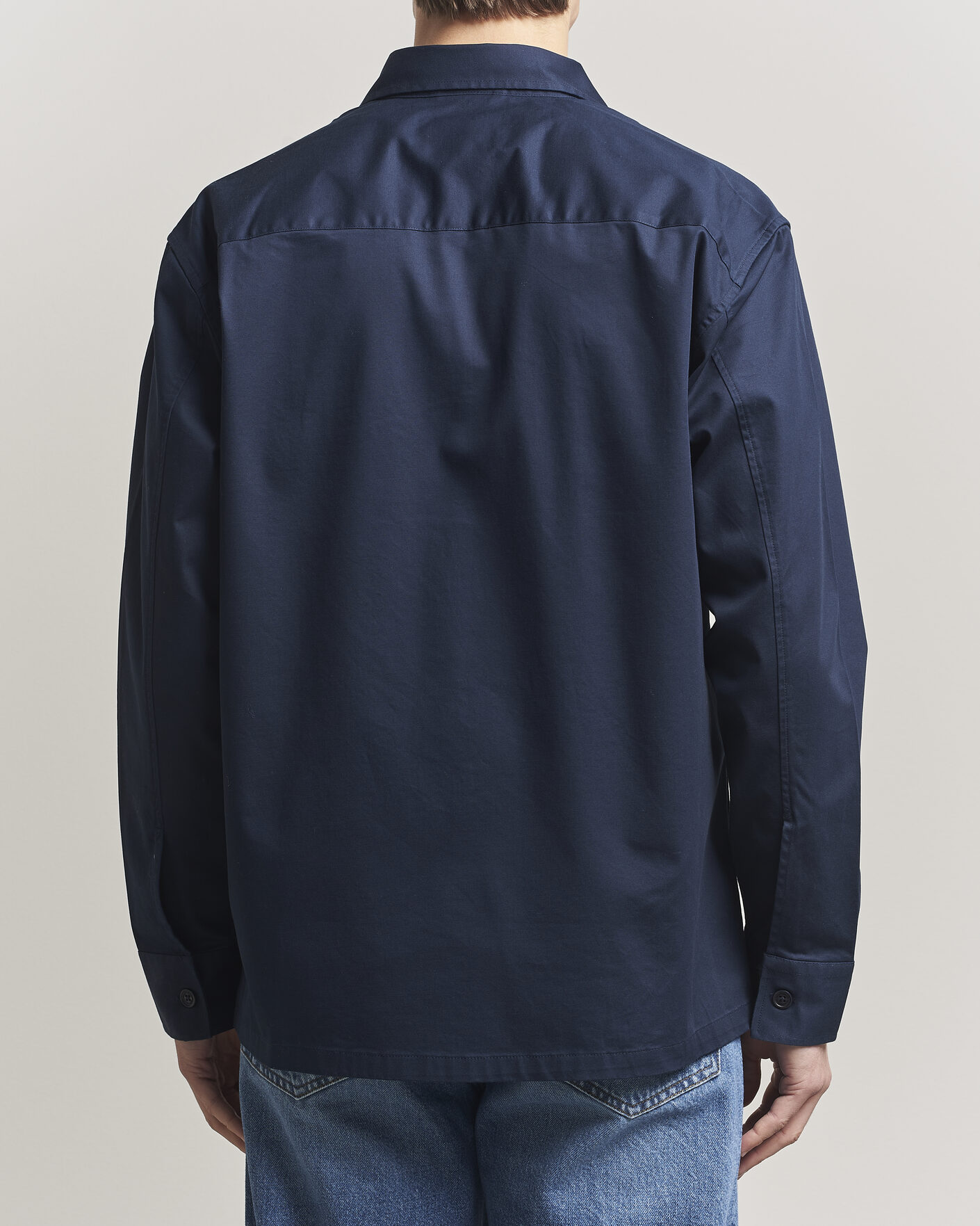 Mies | Kauluspaidat | NN07 | Freddy Cotton Overshirt Navy Blue