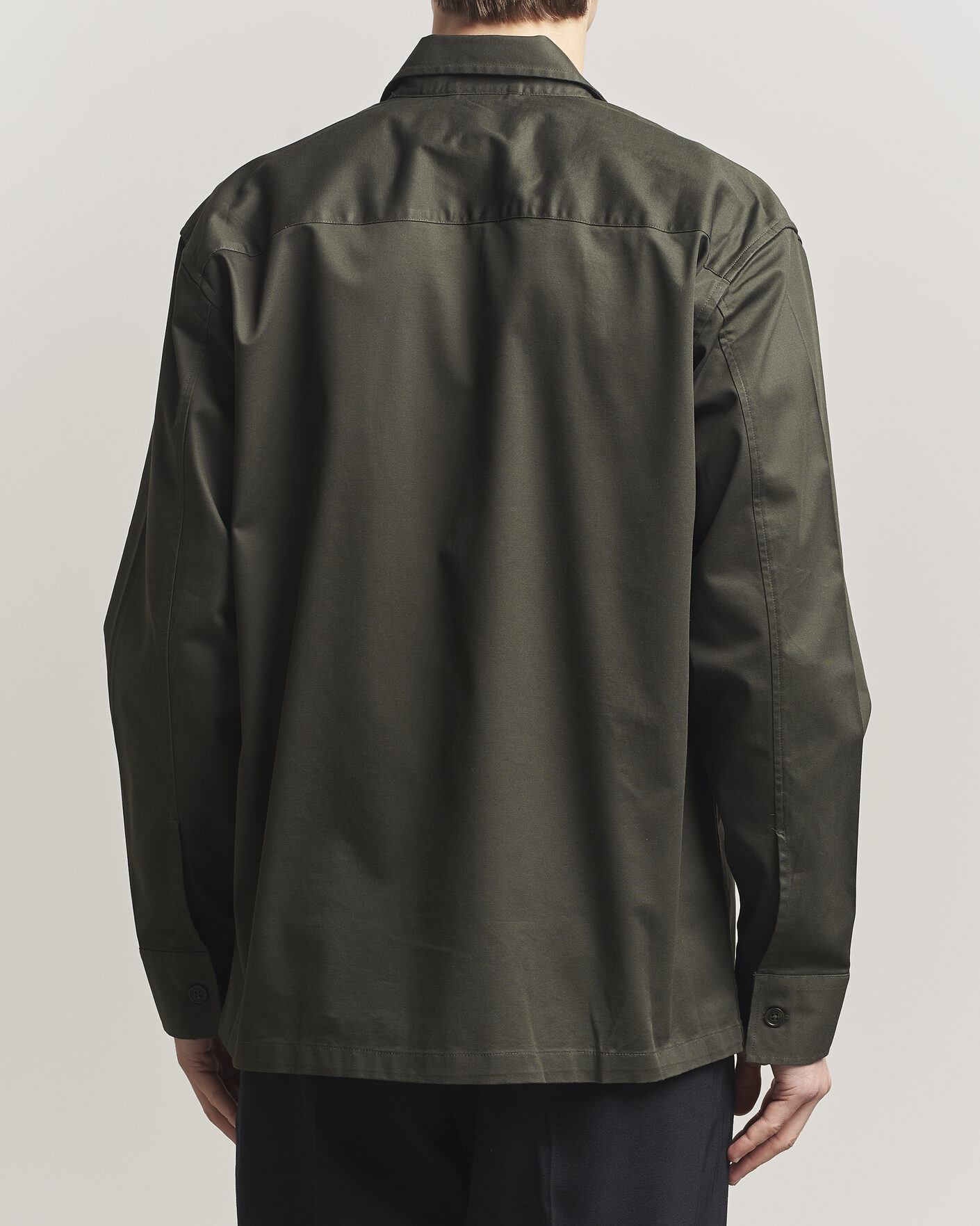 Mies | Kauluspaidat | NN07 | Freddy Cotton Overshirt Dark Army