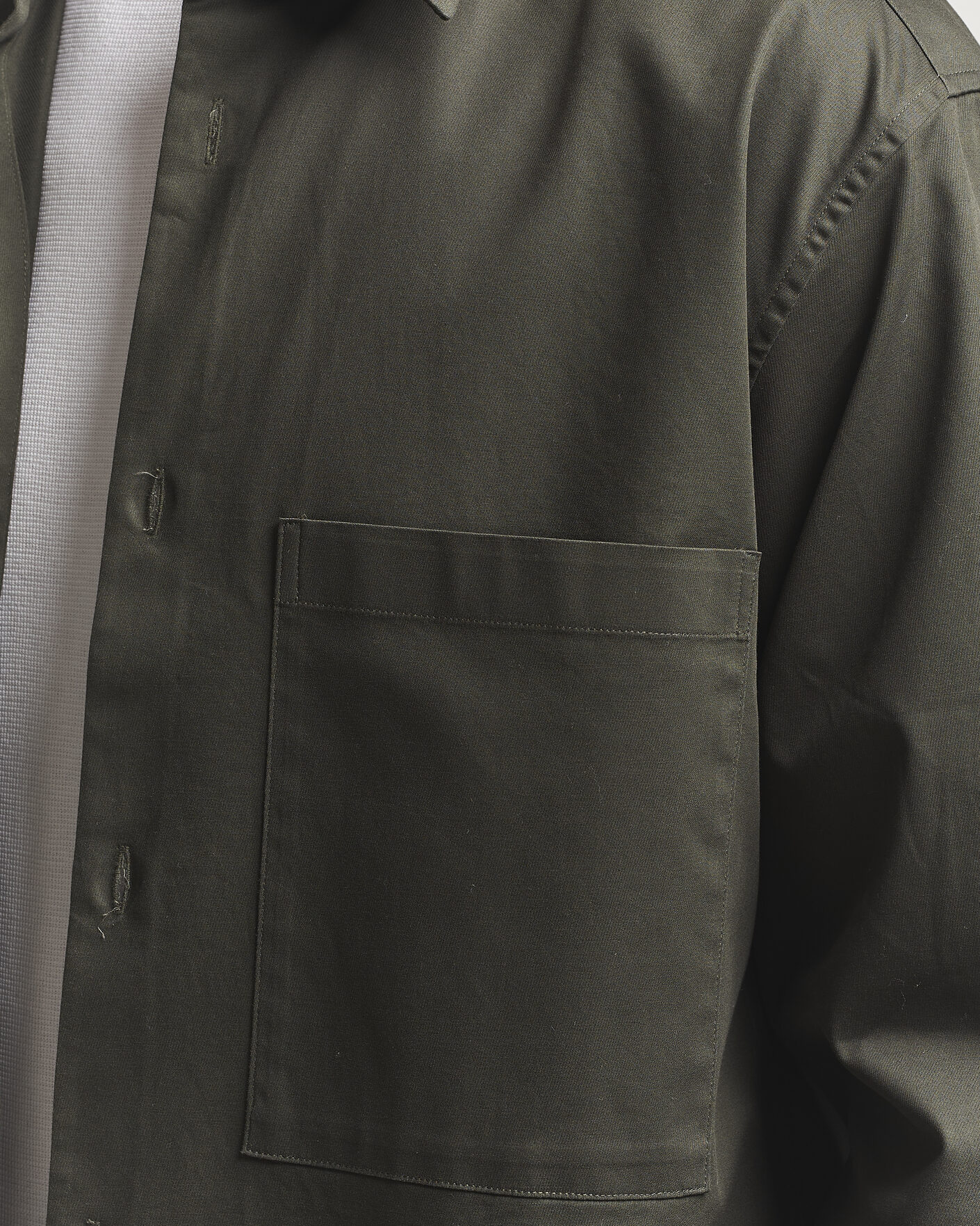 Mies | Kauluspaidat | NN07 | Freddy Cotton Overshirt Dark Army