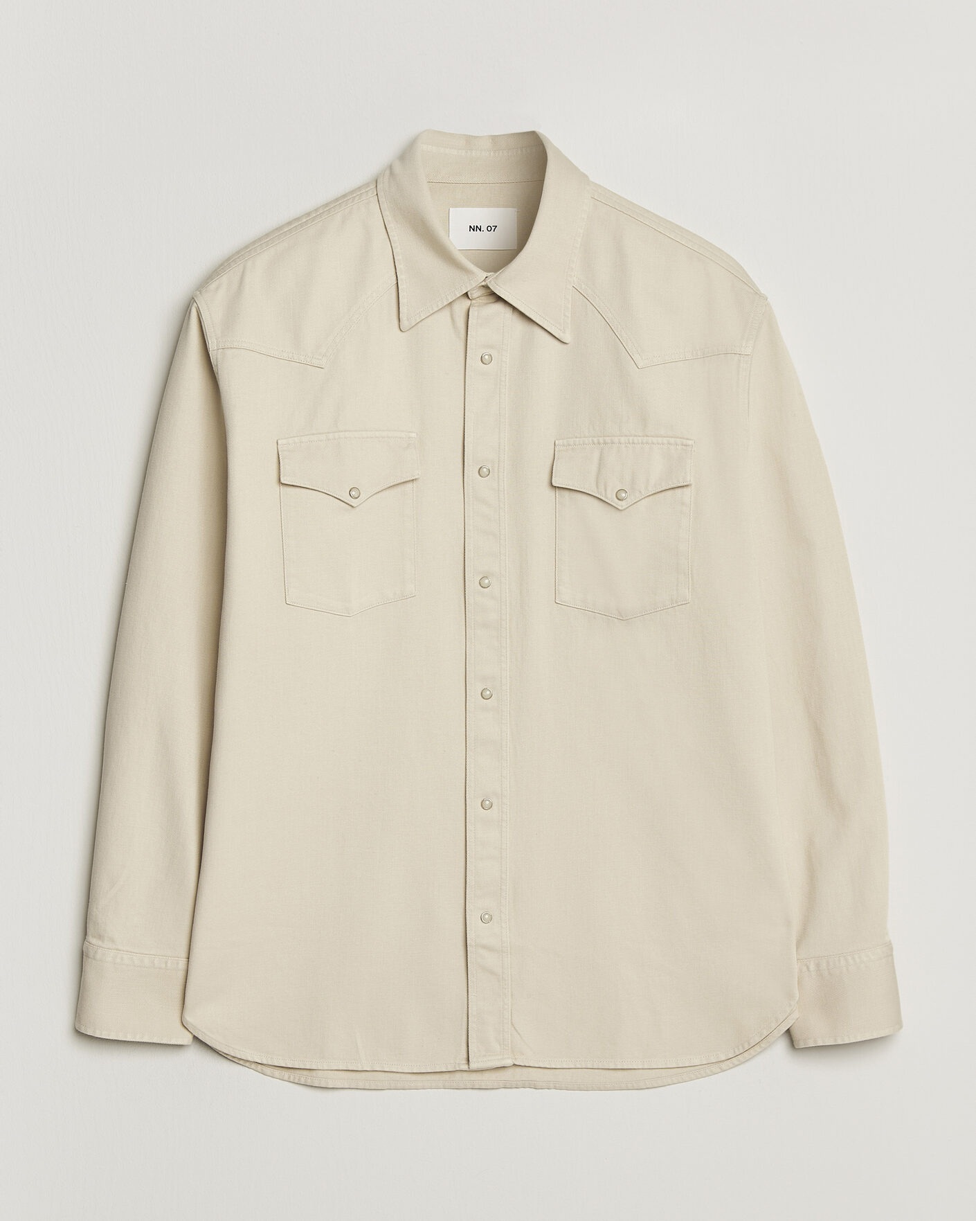 Mies | Kauluspaidat | NN07 | Ricky Western Denim Shirt Ivory