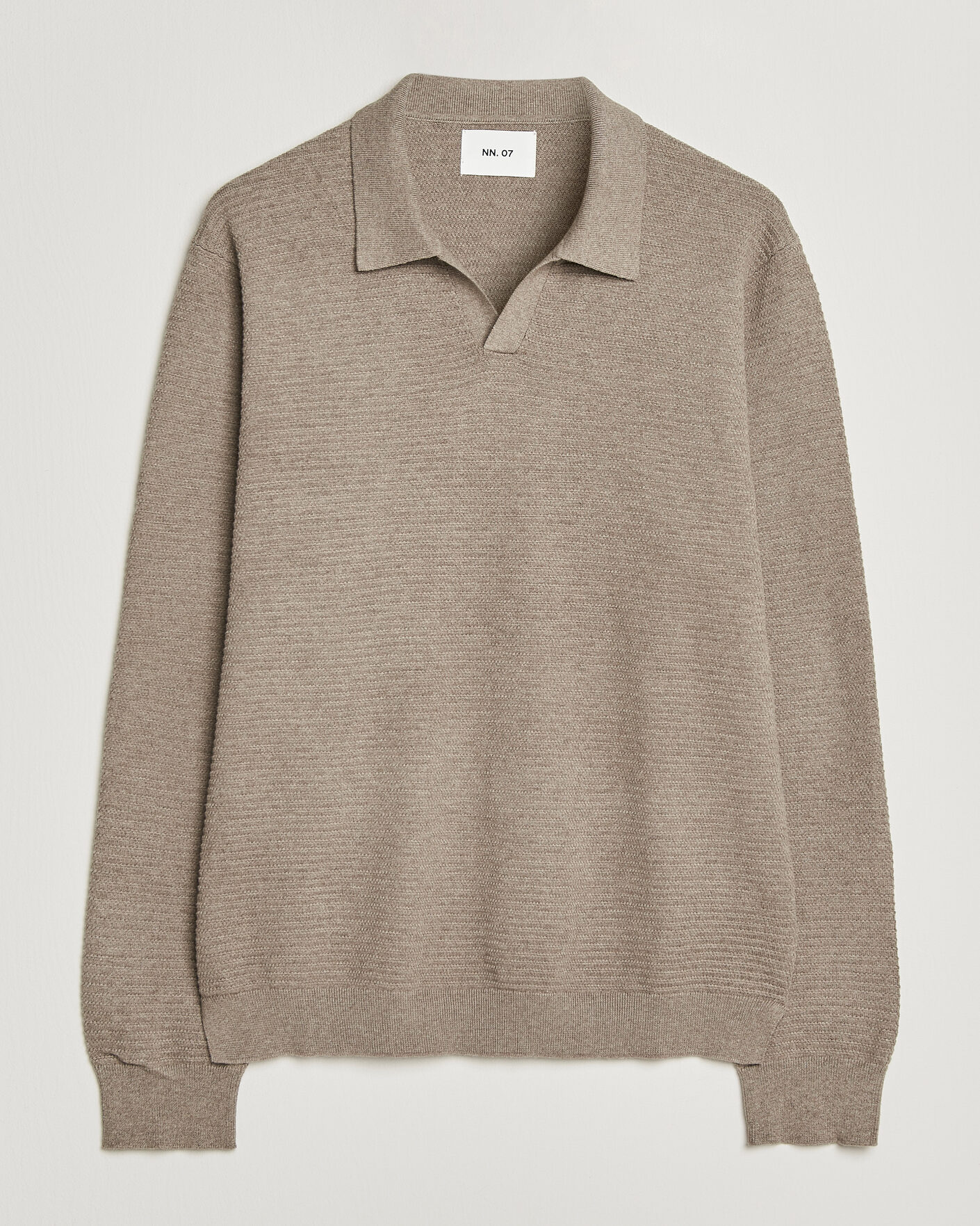 Mies | Puserot | NN07 | Paul Knitted Long Sleeve Polo Mable Husk