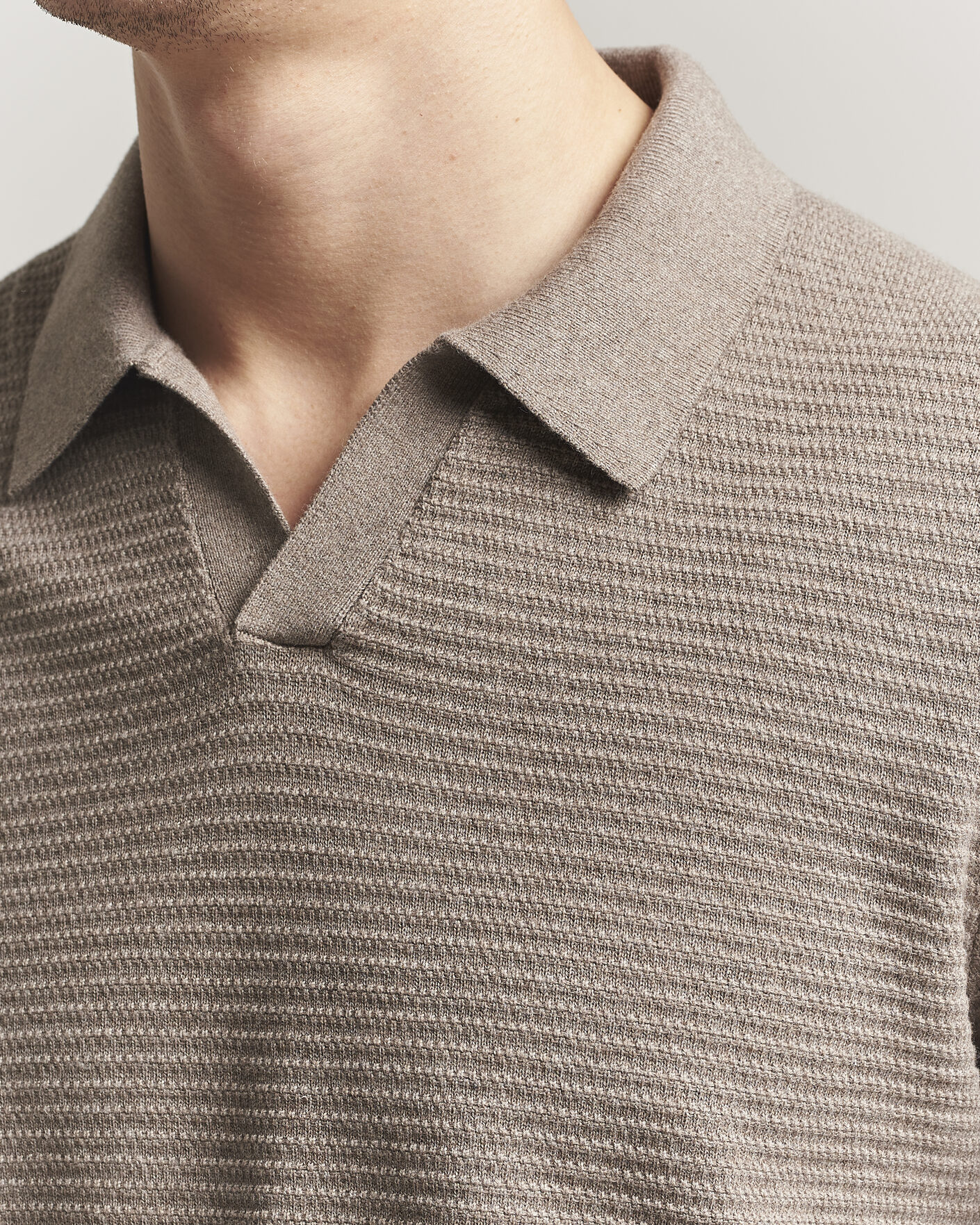 Mies | Puserot | NN07 | Paul Knitted Long Sleeve Polo Mable Husk