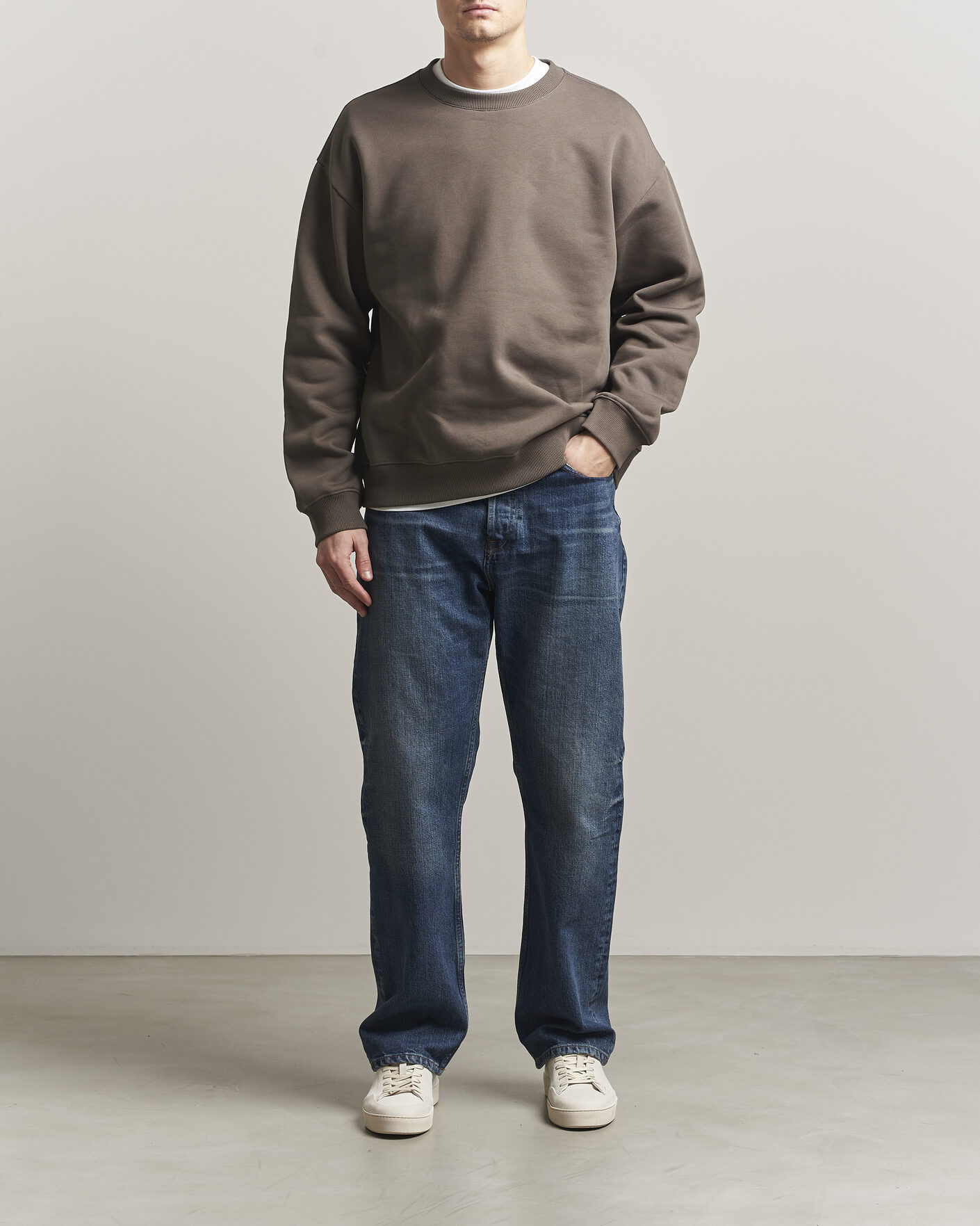 Mies | Puserot | NN07 | David Crew Neck Sweatshirt Mable Husk
