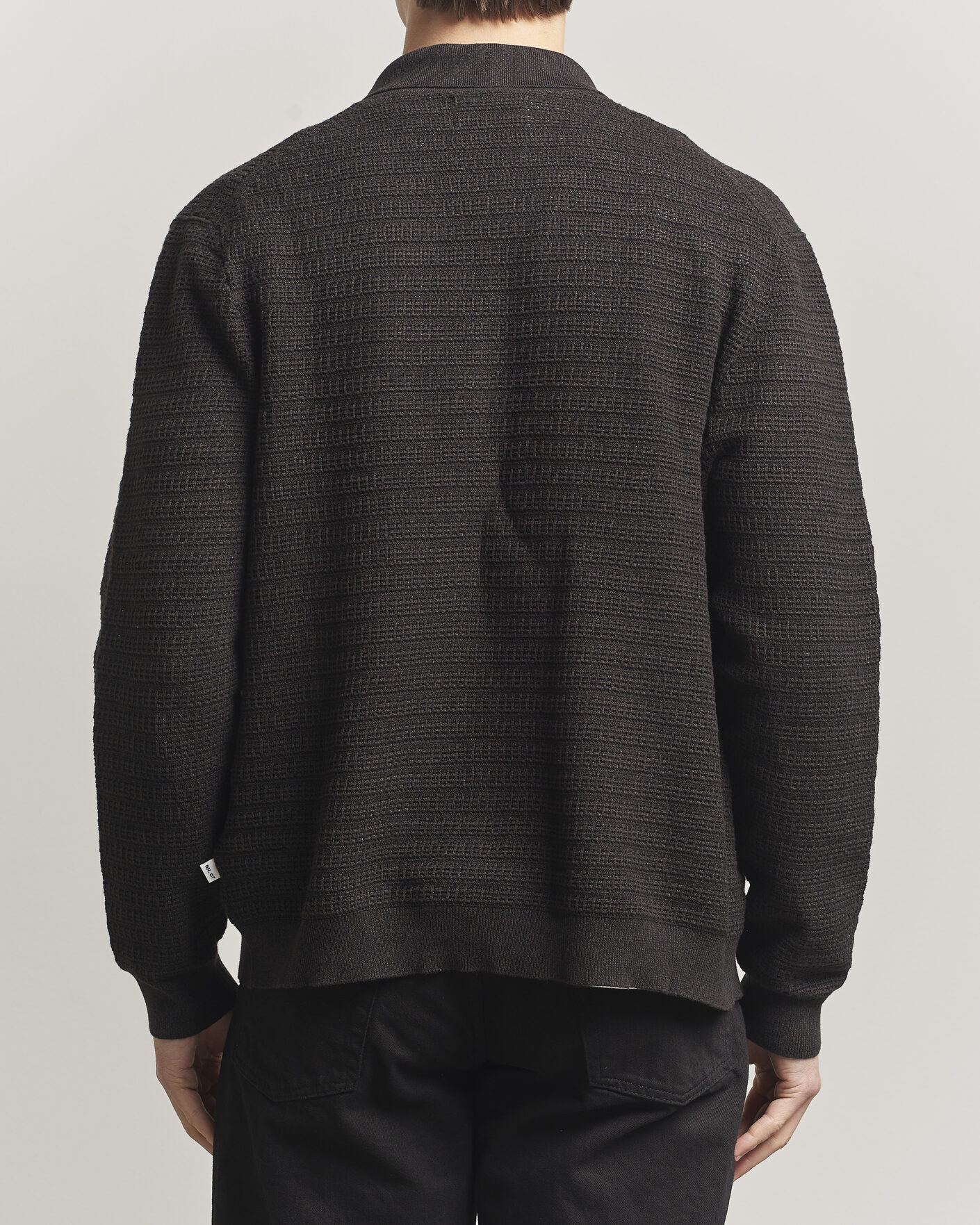 Mies | Puserot | NN07 | Gustav Knitted Full Zip Deep Truffle