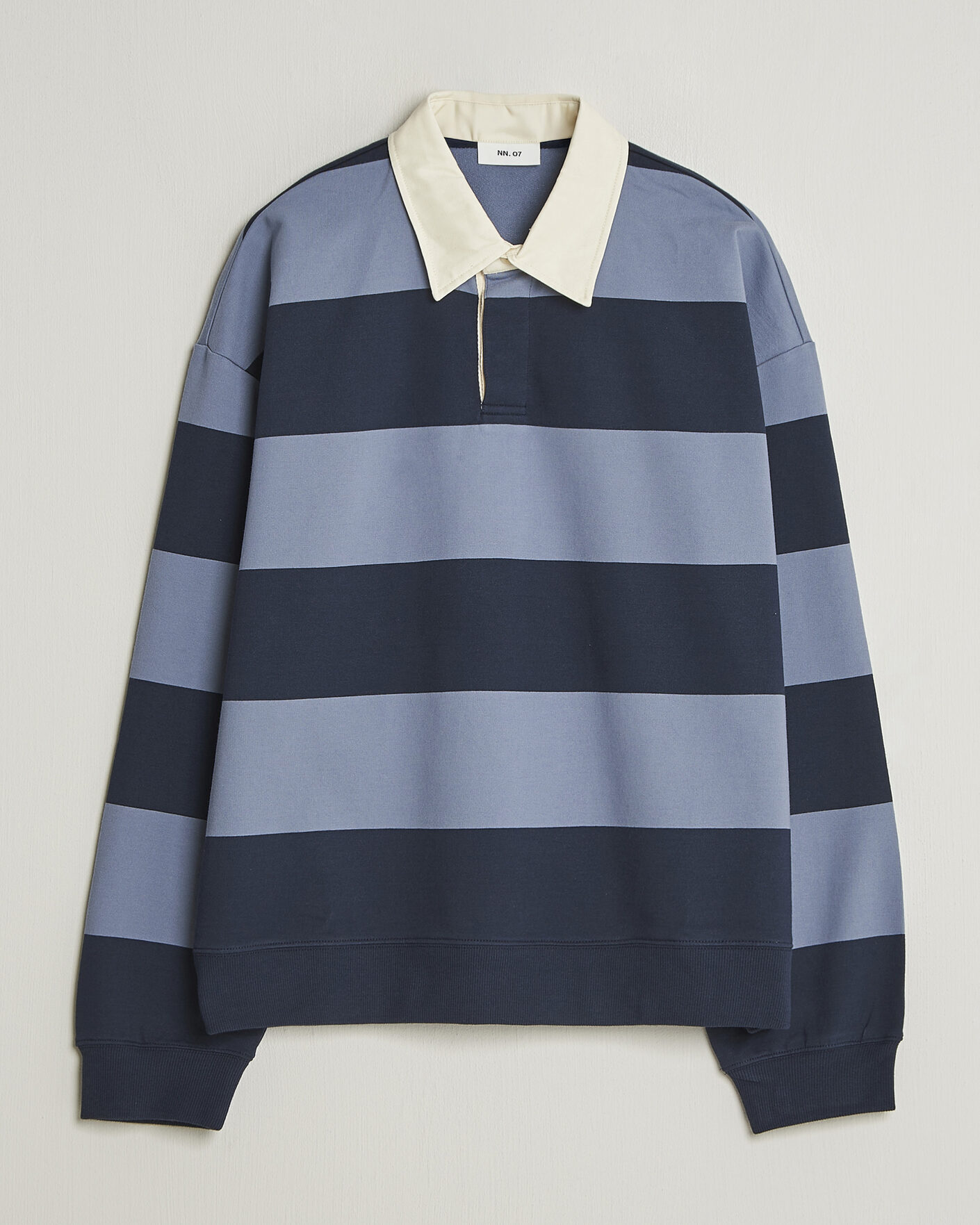 Mies | Puserot | NN07 | David Rugby Sweater Blue Stripe