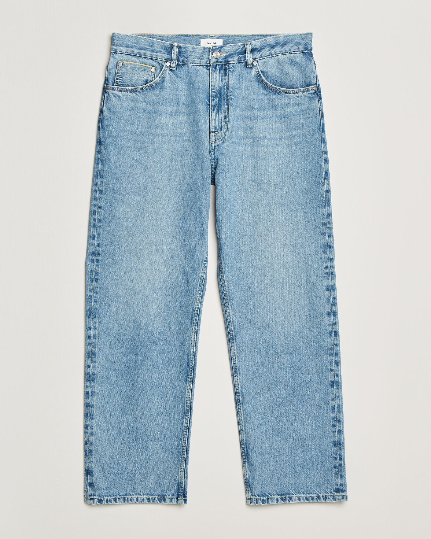 Mies | Kauluspaidat | NN07 | Otis Loose Fit Selvedge Jeans Light Blue