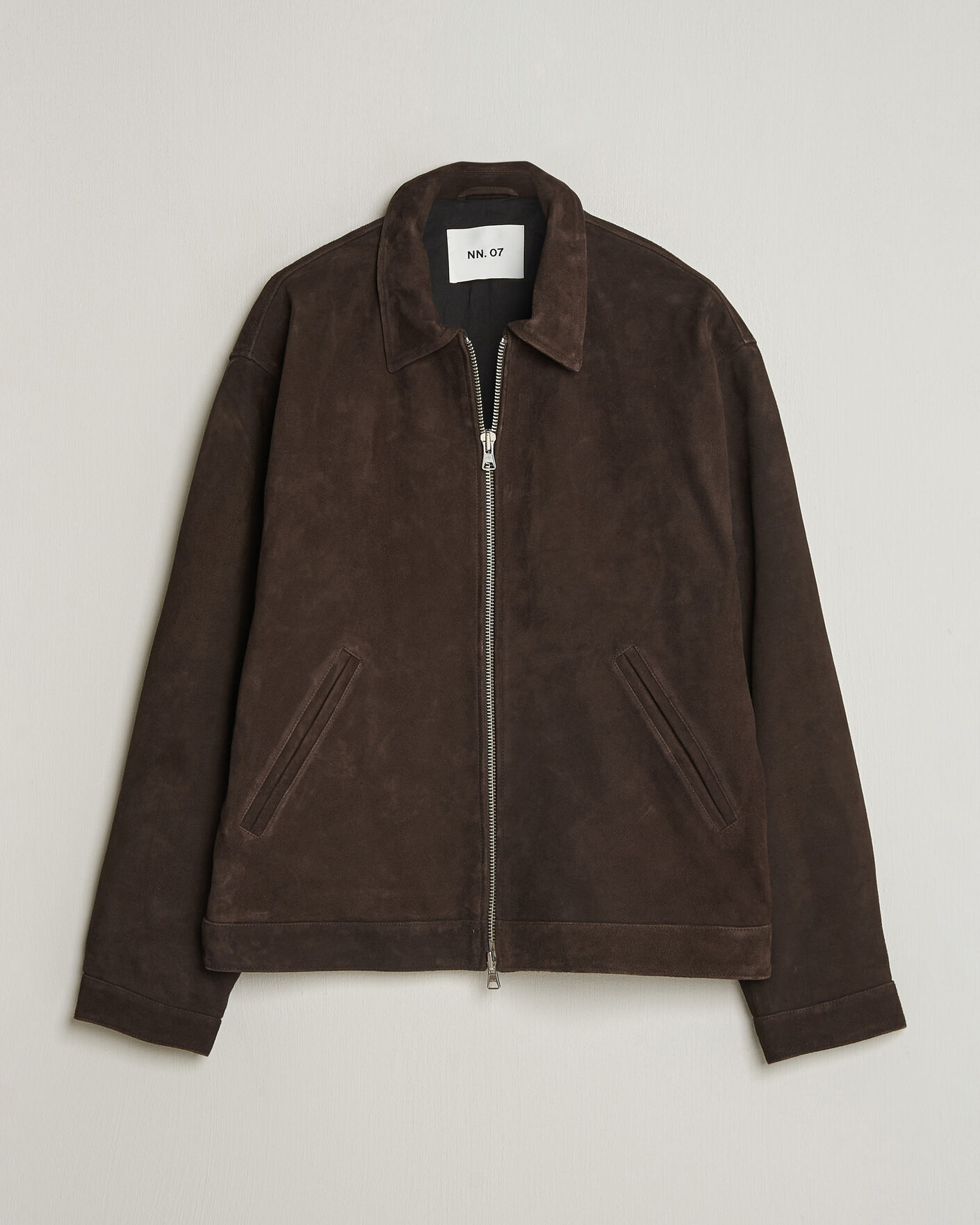 Mies | Takit | NN07 | Petrus Suede Jacket Deep Truffle